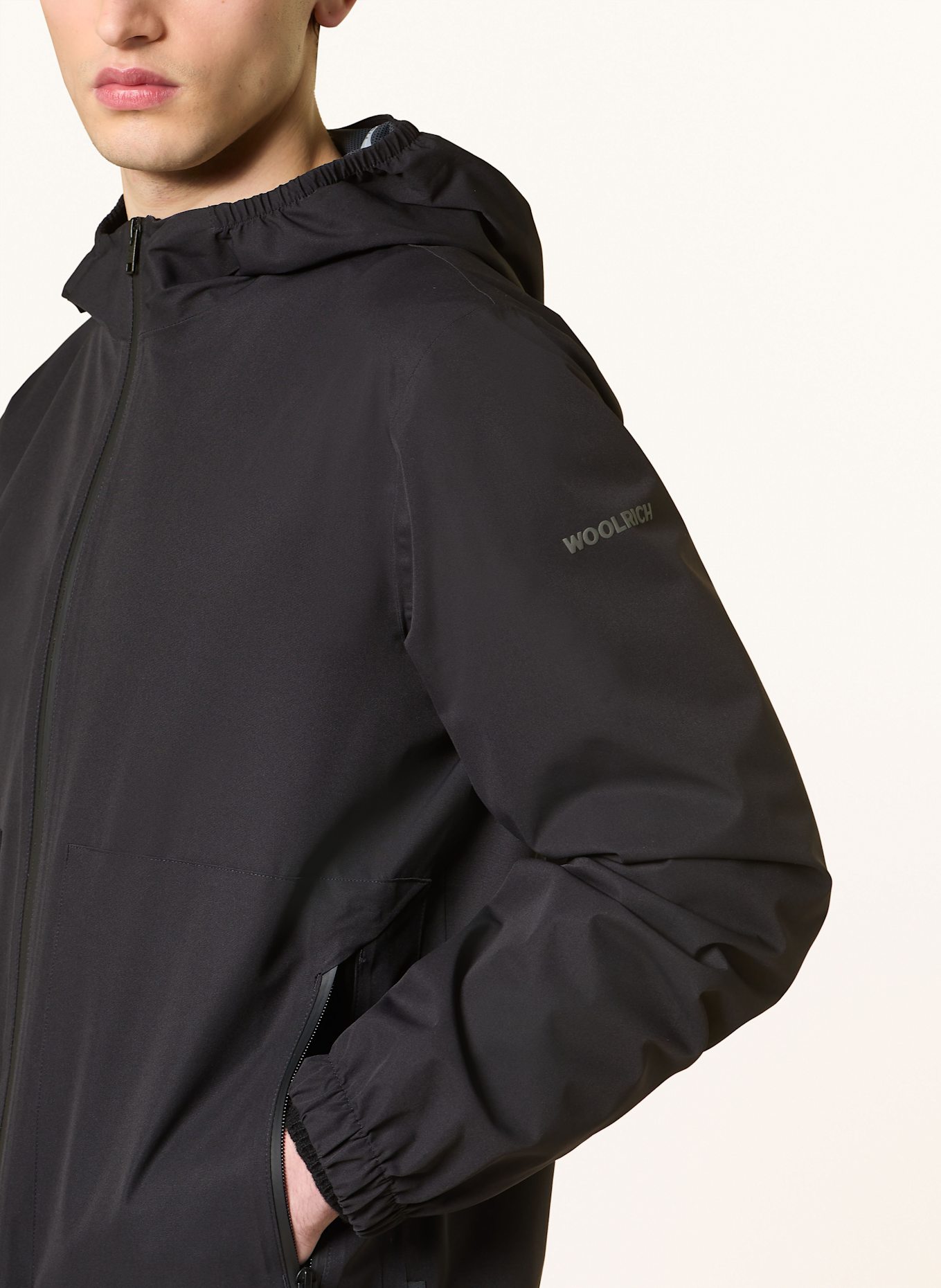 WOOLRICH Funktionsjacke PACIFIC: SCHWARZ