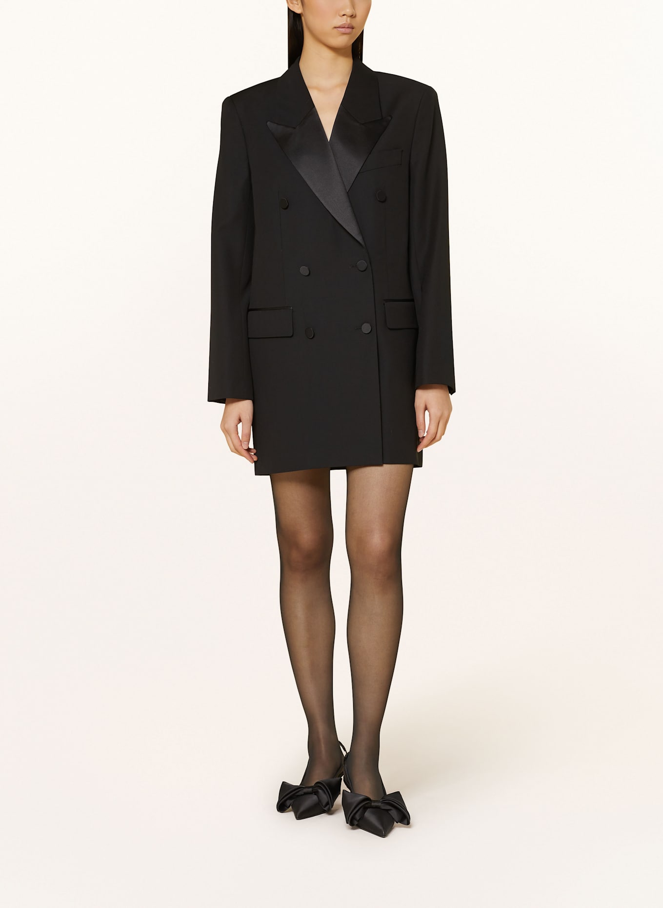 ANINE BING Blazerkleid ROSS: SCHWARZ