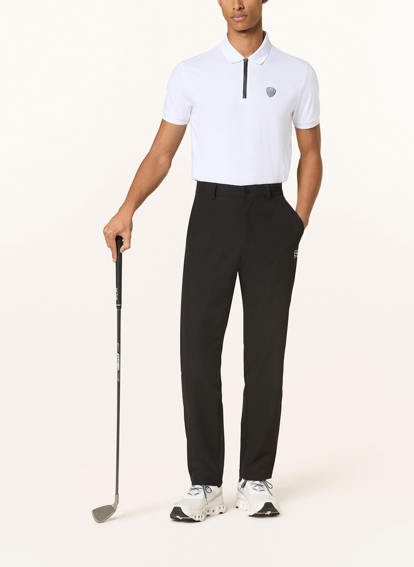 EA7 EMPORIO ARMANI Funktions-Poloshirt TRAIN PREMIUM: WEISS