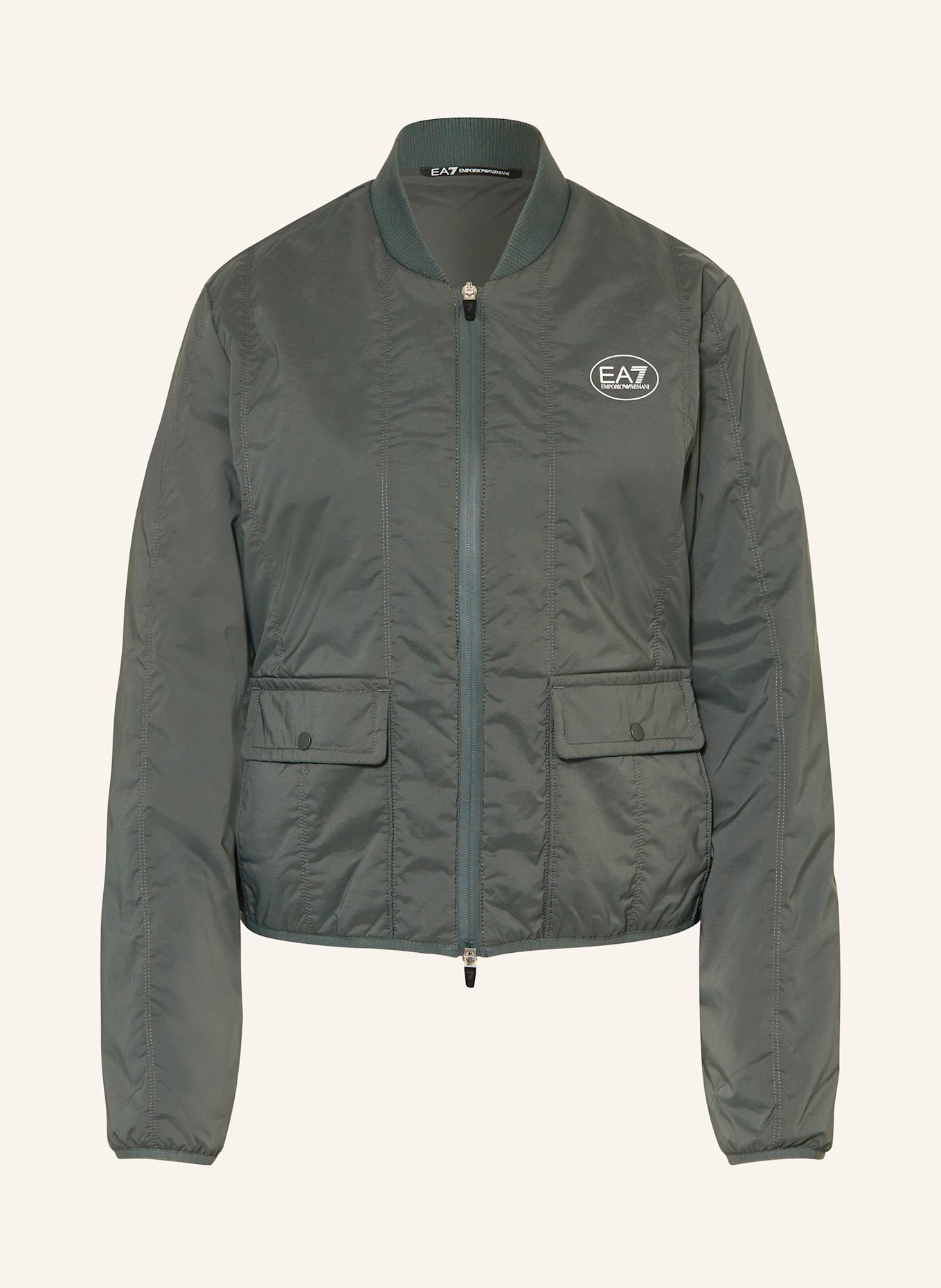 Padded Jacket Ea7 Khaki Jacket Emporio Armani Jacket Khaki