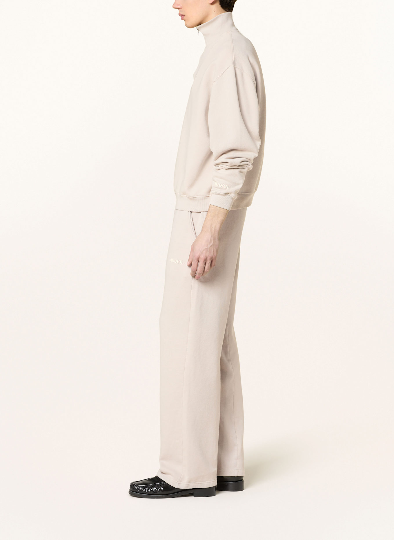 rough. Sweatpants RIB: BEIGE