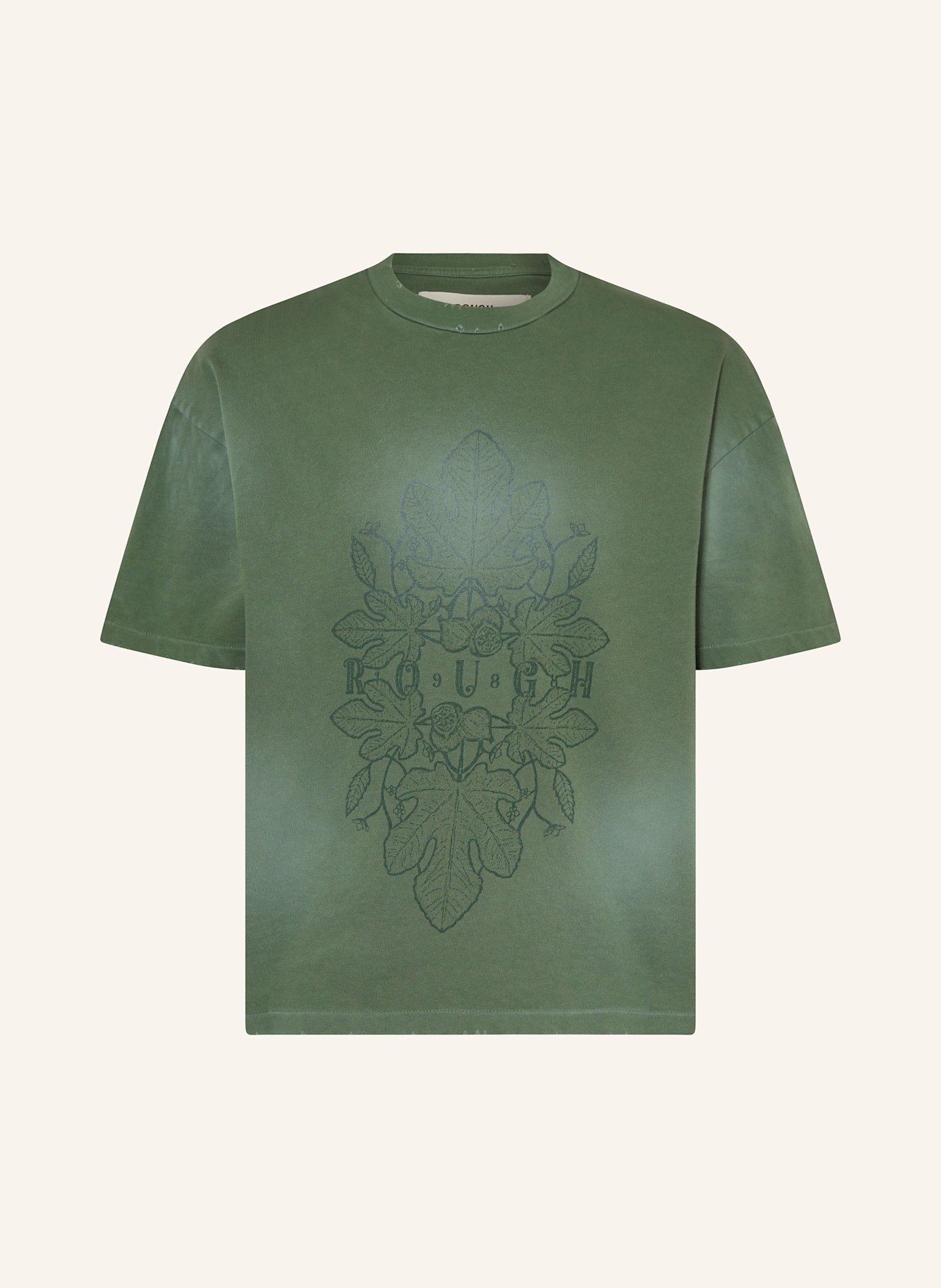 rough. Tričko: TMAVĚ ZELENÁ