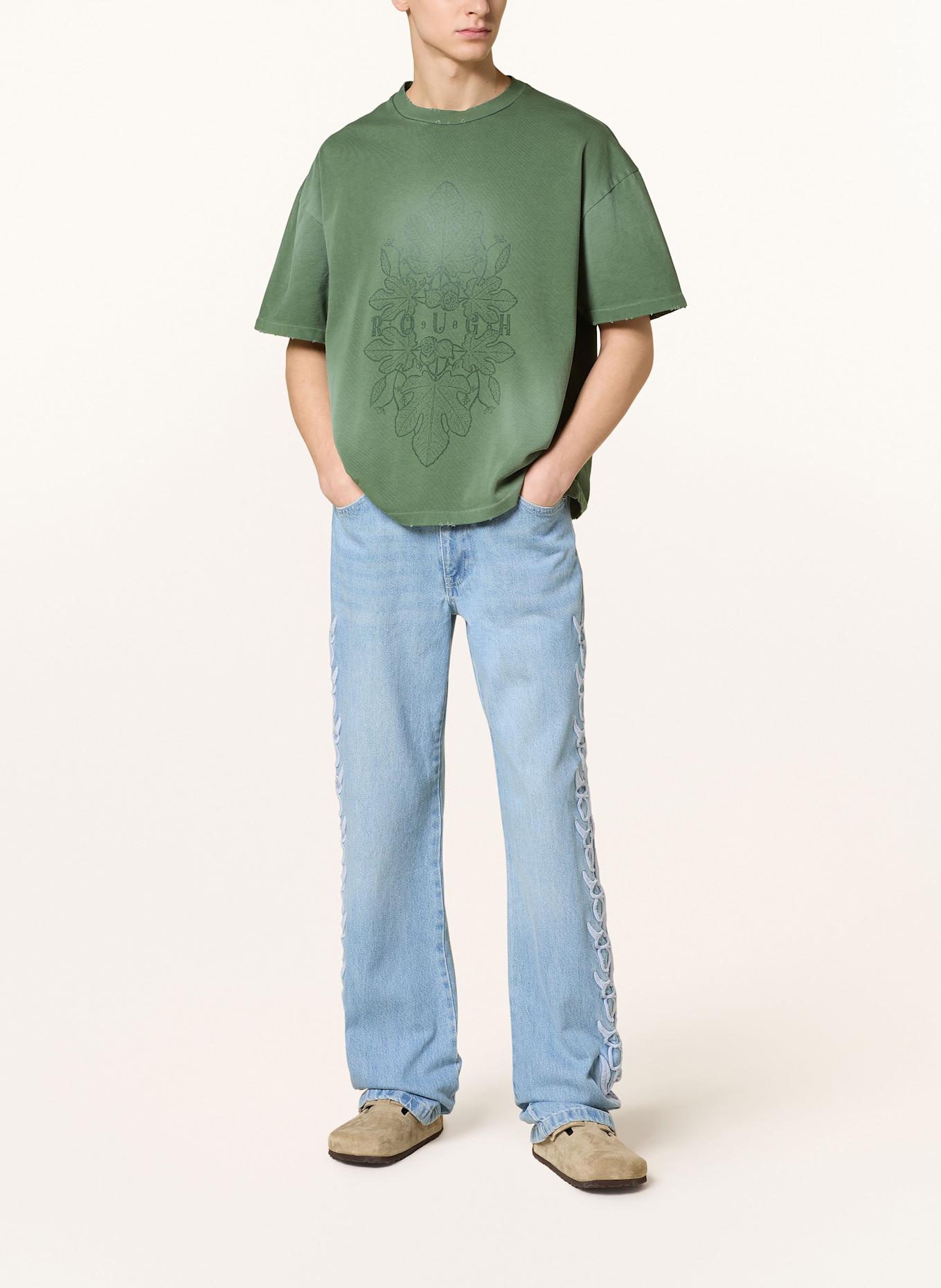 rough. Tričko: TMAVĚ ZELENÁ