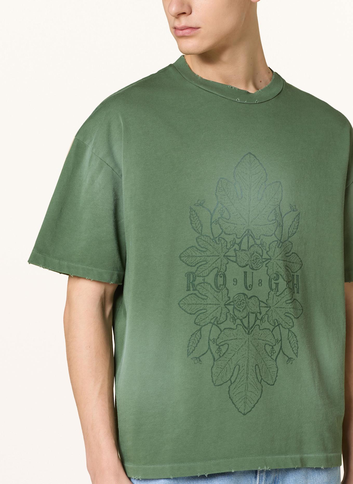 rough. Tričko: TMAVĚ ZELENÁ