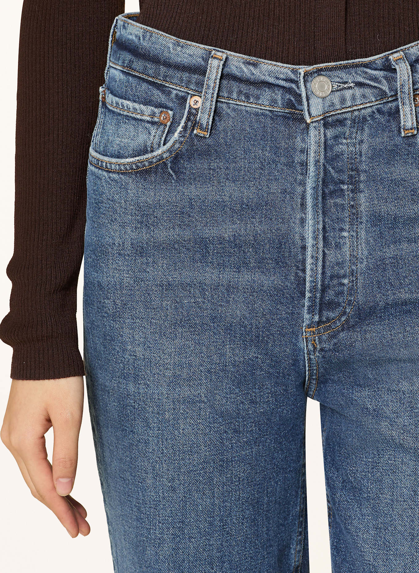 AGOLDE 7/8 jeans 90'S PINCH WAIST: solace dk ind vint