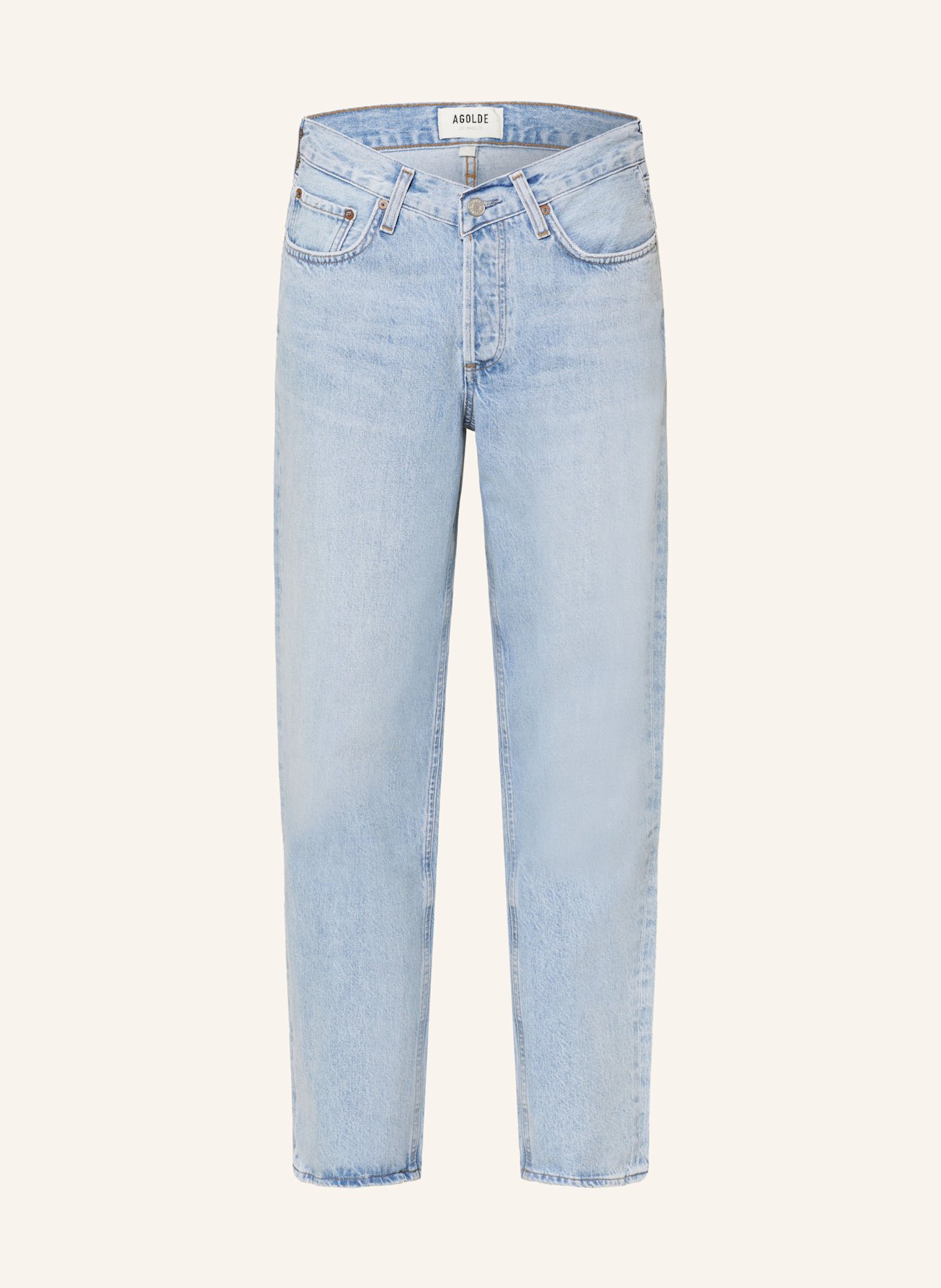AGOLDE V-WAIST BAGGY Crisscross jeans: prevail It marbled ind