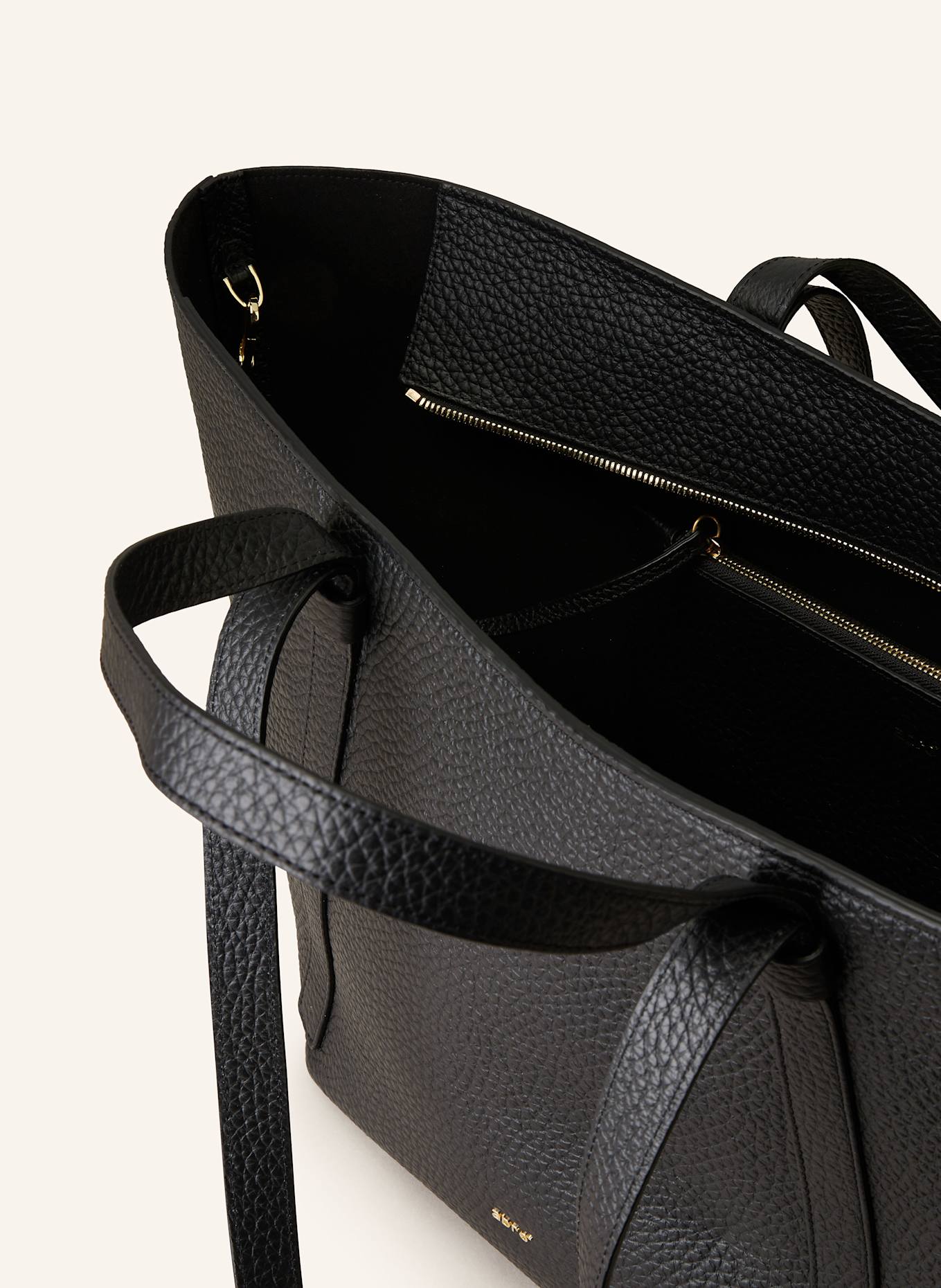 abro Shopper COSMO mit Pouch: SCHWARZ