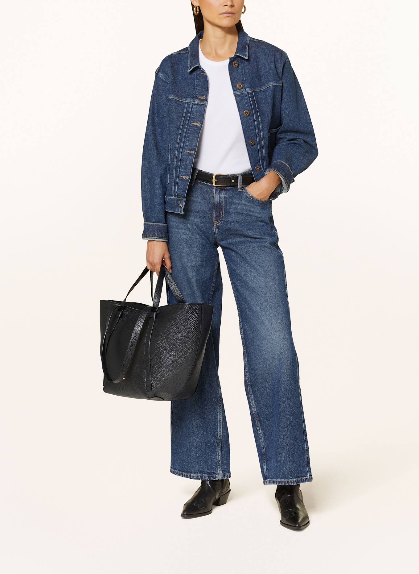 abro Shopper COSMO mit Pouch: SCHWARZ