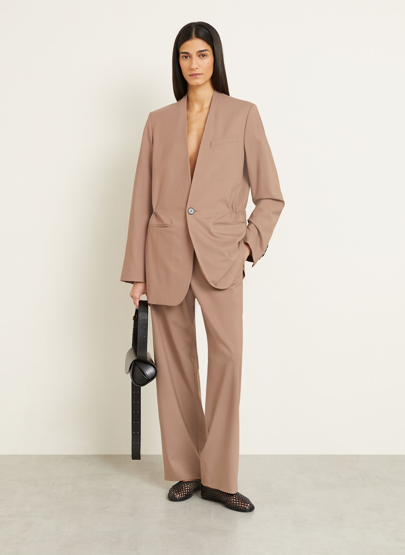 GAUCHERE Spodnie marlena: JASNOBRĄZOWY