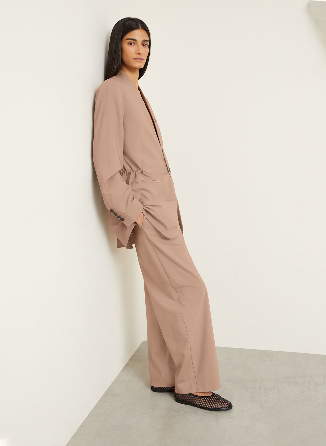 GAUCHERE Spodnie marlena: JASNOBRĄZOWY