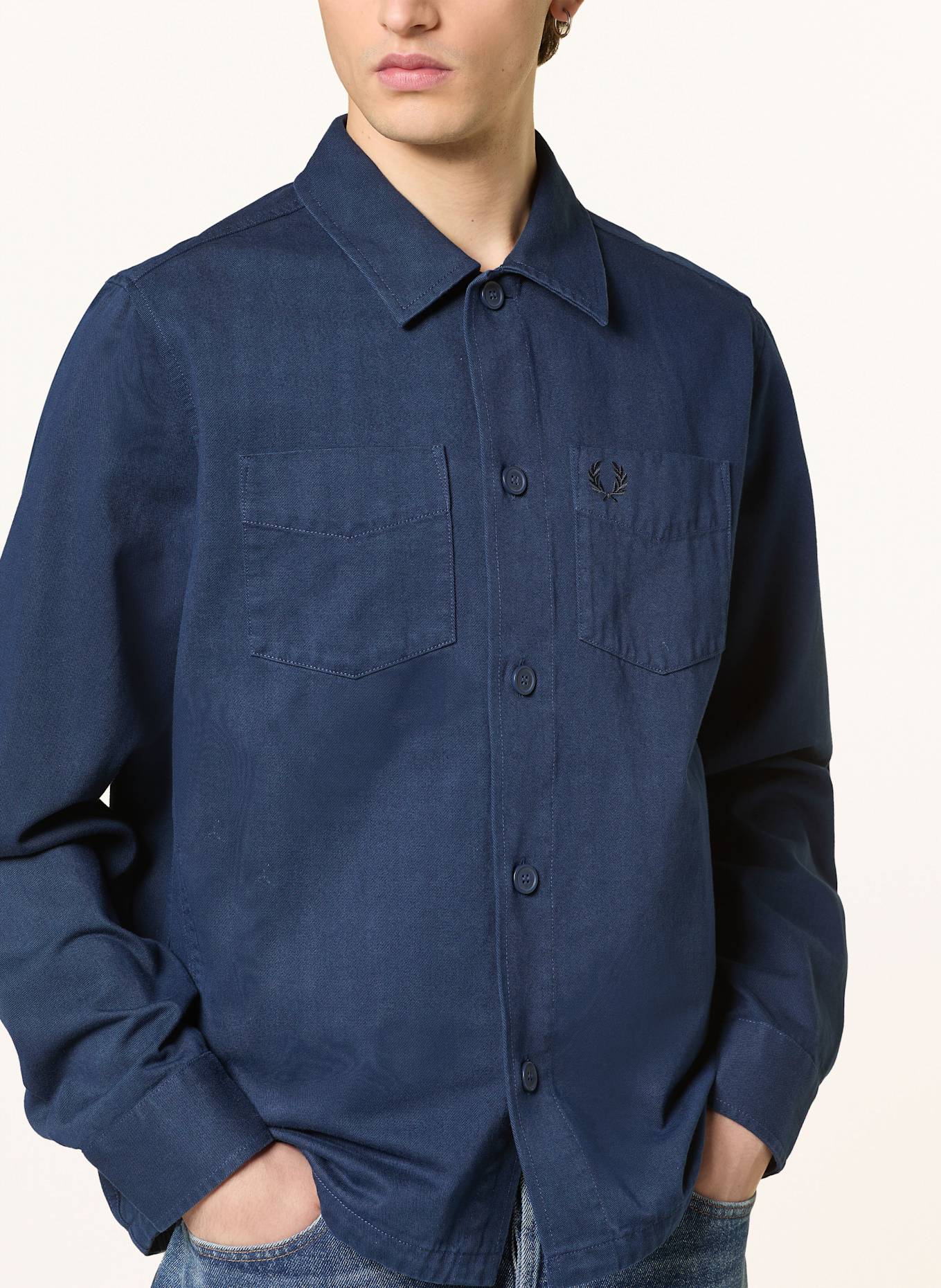 FRED PERRY Koszula wierzchnia: GRANATOWY