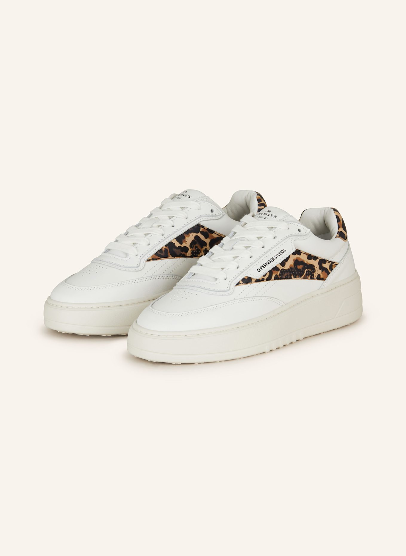COPENHAGEN Sneaker CPH89, Farbe: WEISS/ BRAUN (Bild 1)