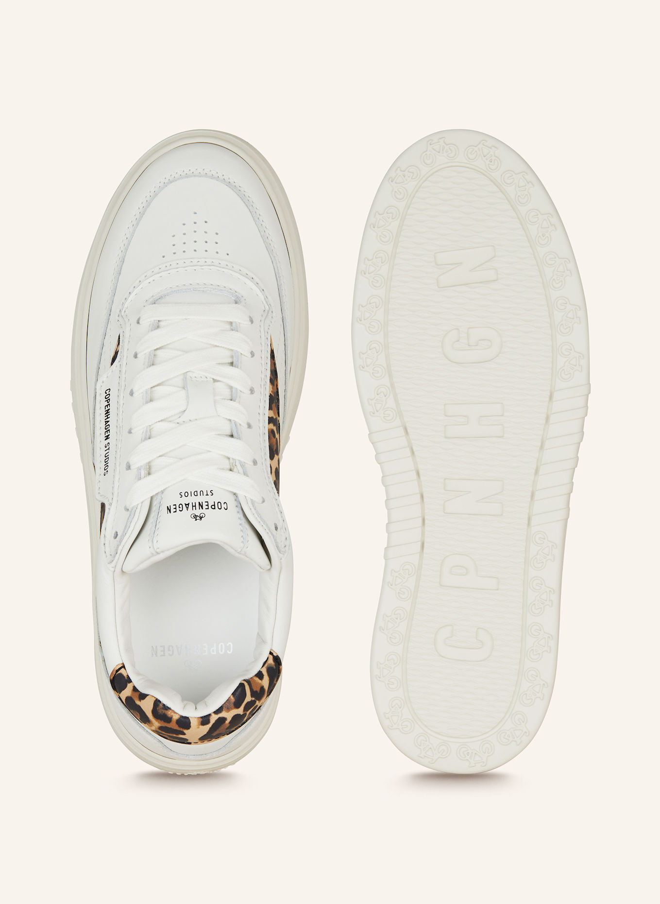 COPENHAGEN Sneaker CPH89, Farbe: WEISS/ BRAUN (Bild 5)