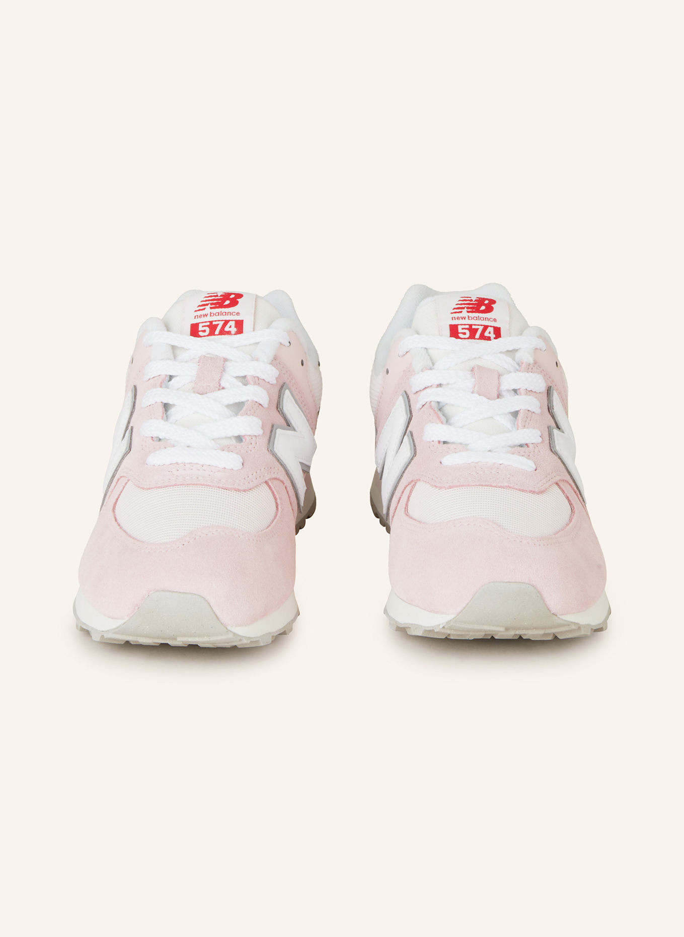 new balance Sneaker 574: ROSA / WEISS / HELLGRAU