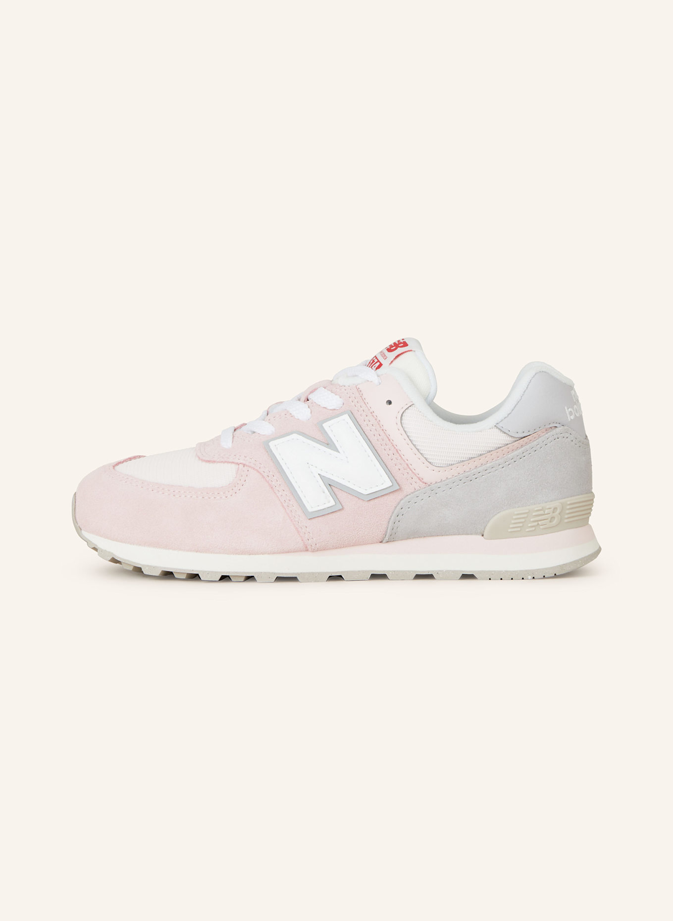 new balance Sneaker 574: ROSA / WEISS / HELLGRAU