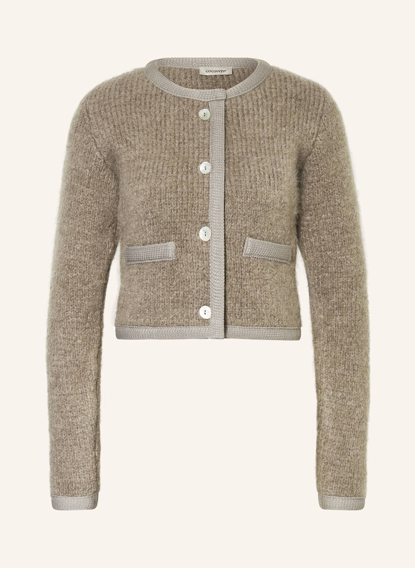 CocoVero Strickjacke MORA: TAUPE