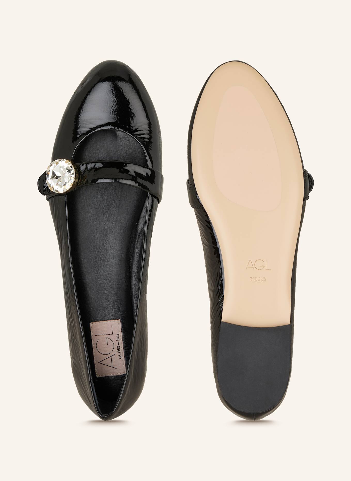 AGL Mary-Jane-Ballerinas MILLY PRECIOUS: SCHWARZ (Bild 5)