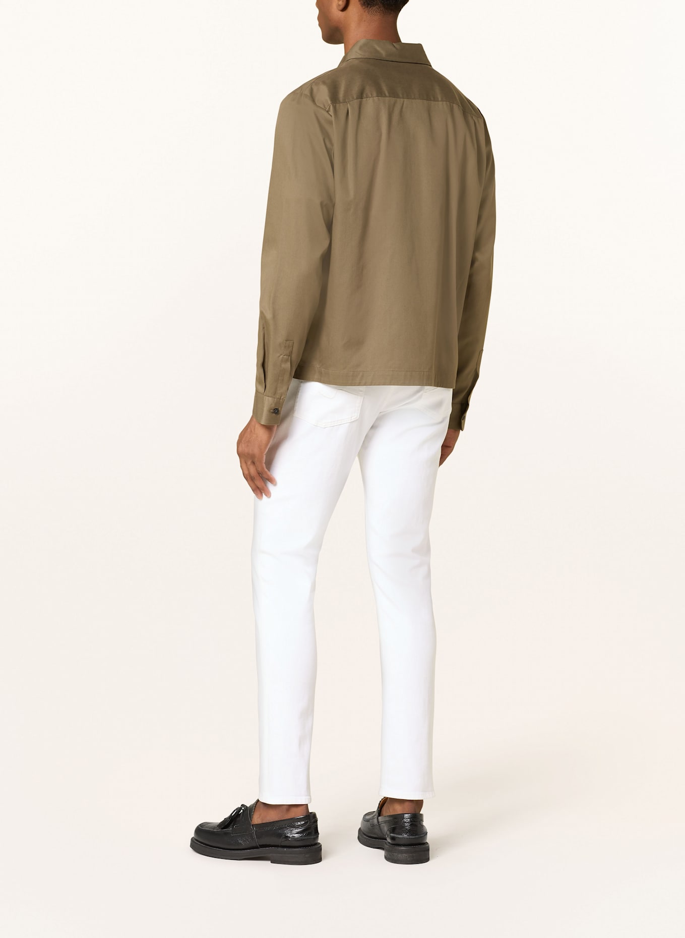 7 for all mankind Džíny SLIMMY TAPERED Modern Slim Fit: Luxe Performance White WHITE