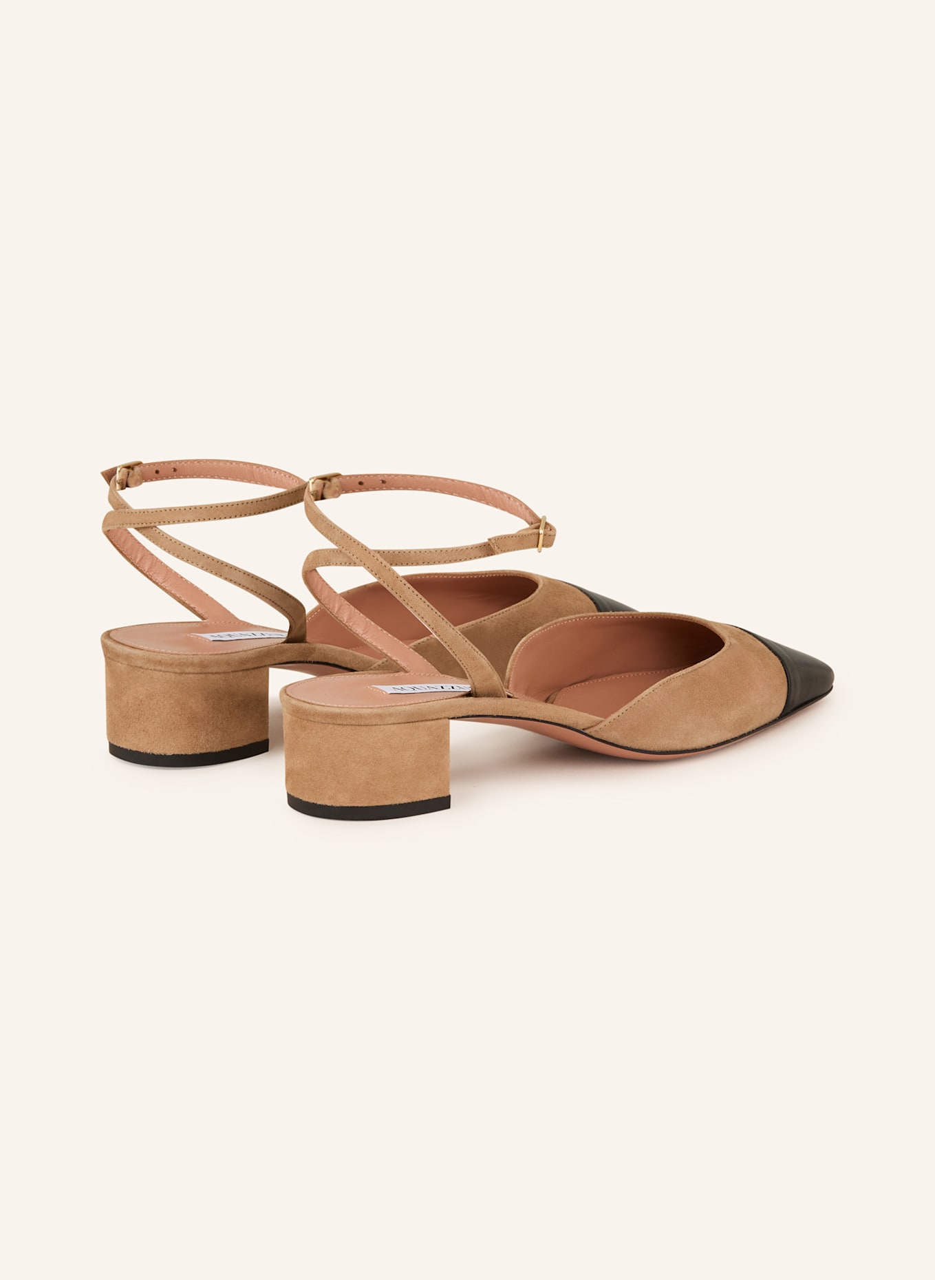 AQUAZZURA Pumps FRENCH FLIRT: LIGHT BROWN / BLACK