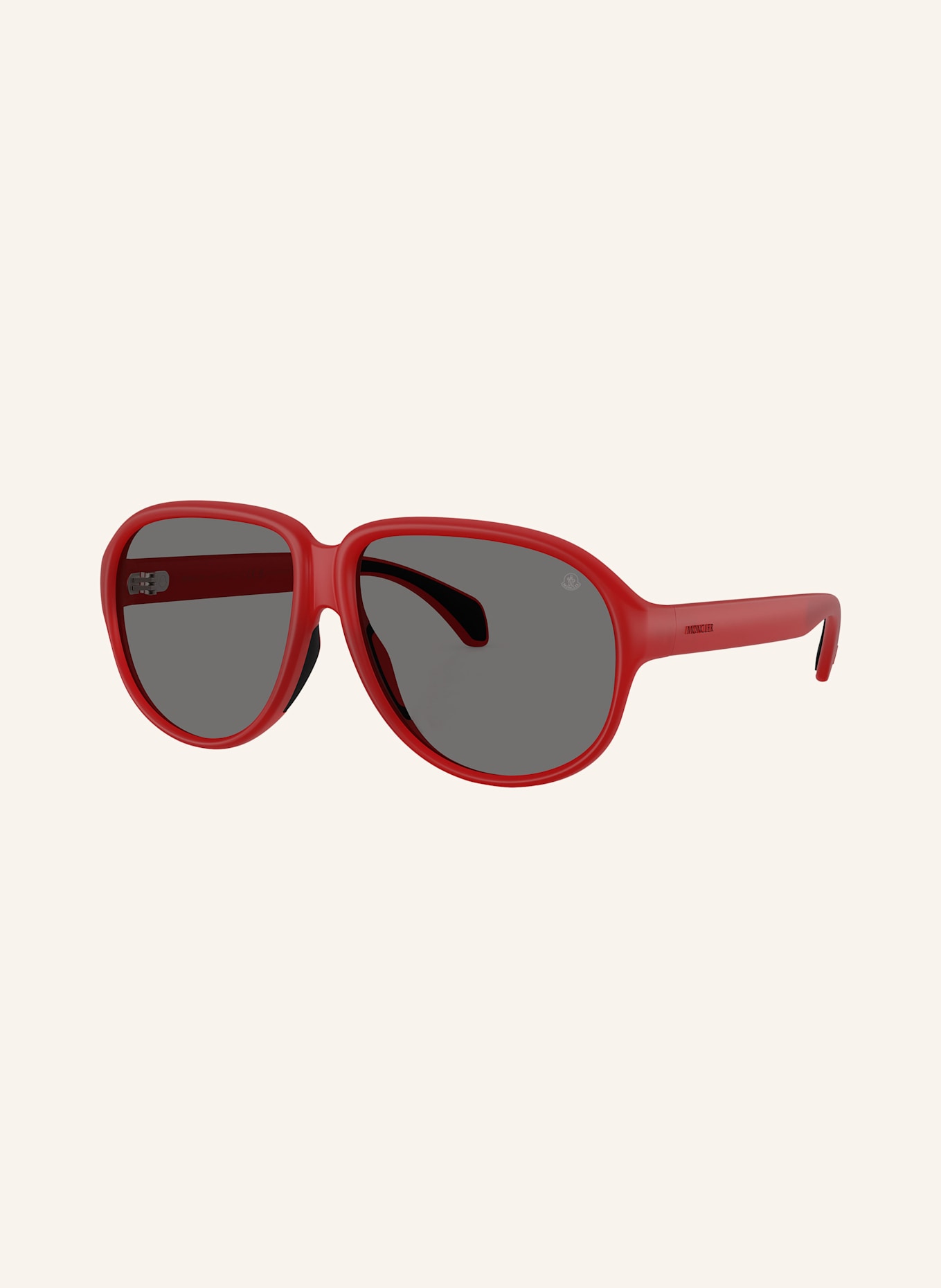 MONCLER Sonnenbrille ME8001: 500581 - ROT/ DUNKELGRAU POLARISIERT
