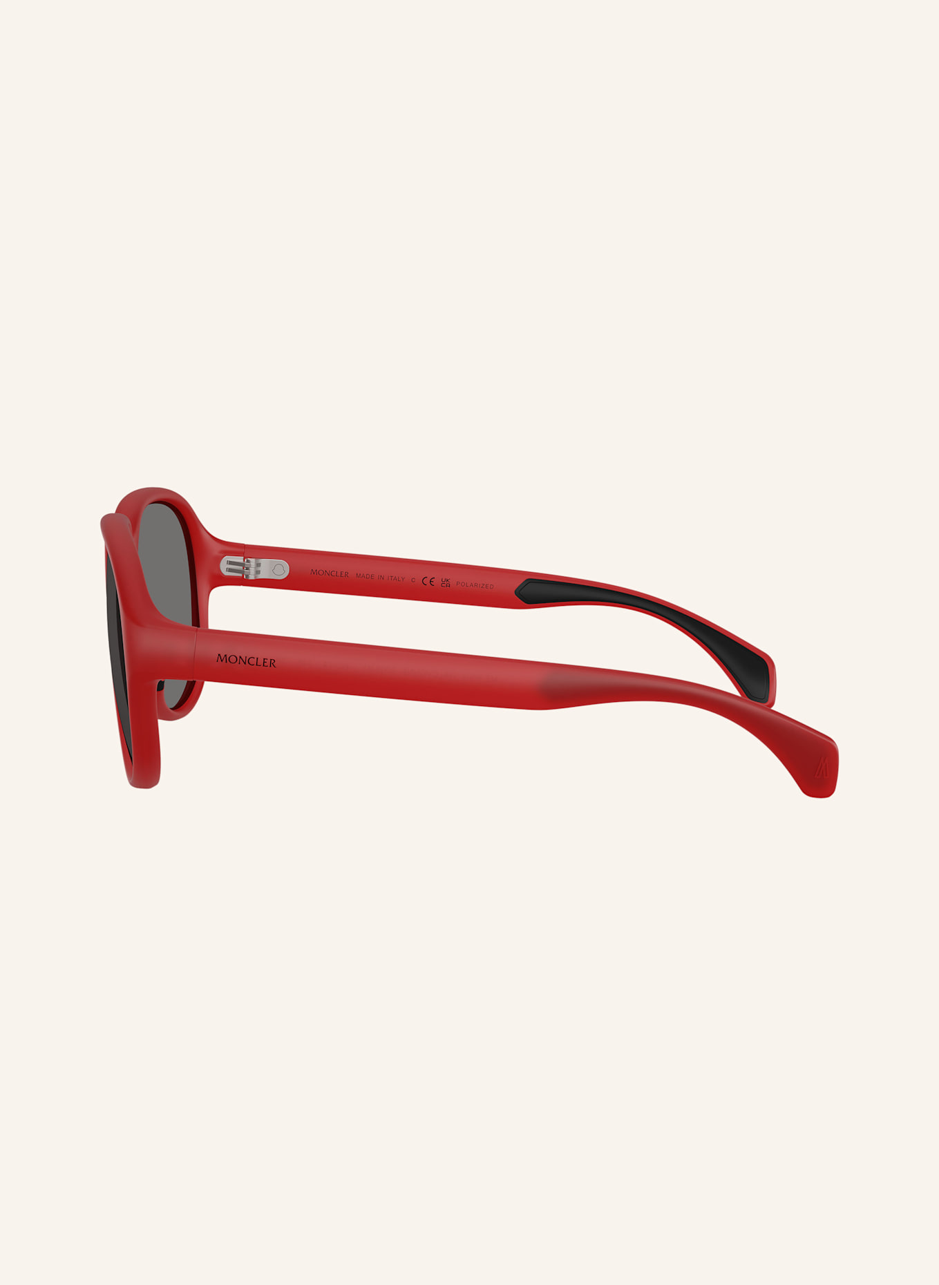 MONCLER Sonnenbrille ME8001: 500581 - ROT/ DUNKELGRAU POLARISIERT