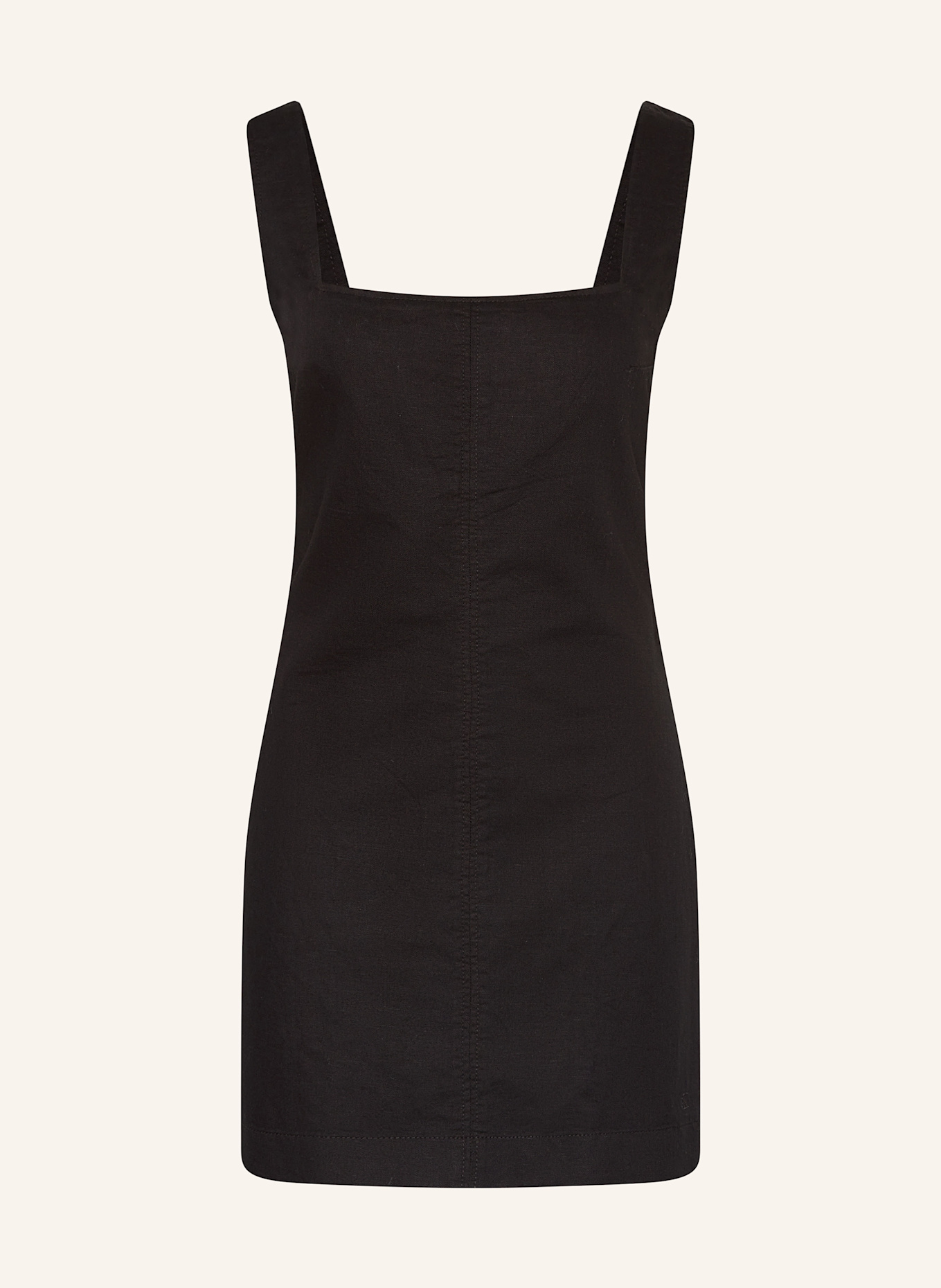 Calvin Klein Jeans Etuikleid mit Leinen: SCHWARZ