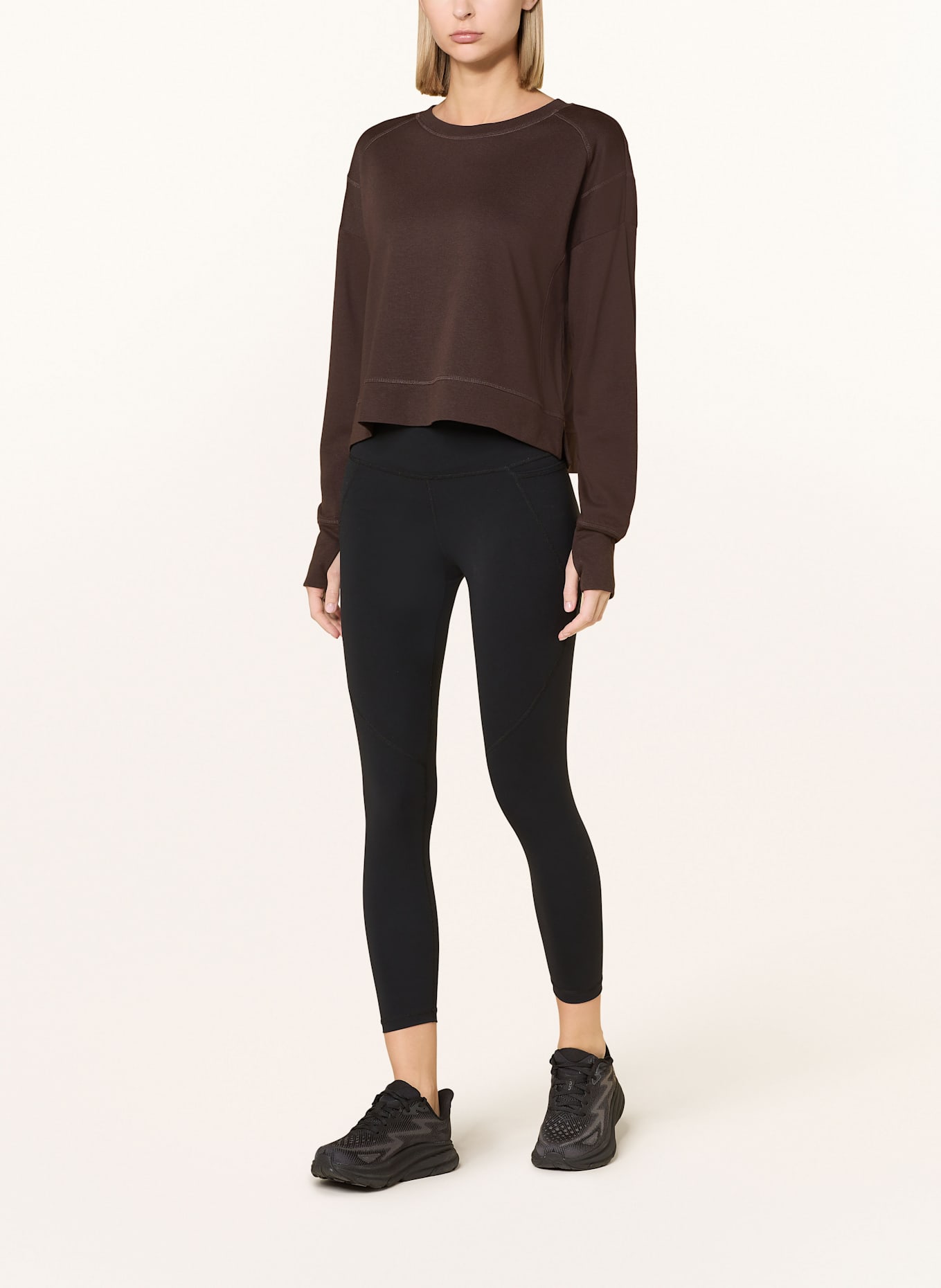 Sweaty Betty Sweatshirt AFTER CLASS, Farbe: DUNKELBRAUN (Bild 2)