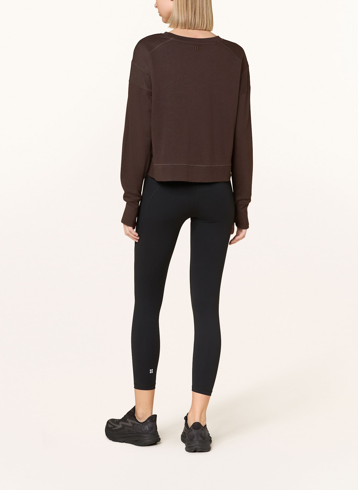 Sweaty Betty Sweatshirt AFTER CLASS, Farbe: DUNKELBRAUN (Bild 3)