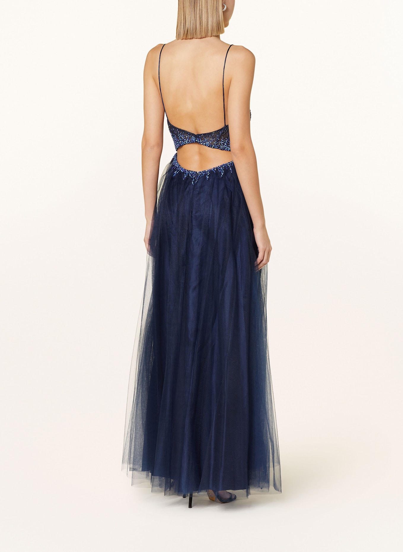 Hey Kyla Sukienka wieczorowa z cekinami: GRANATOWY