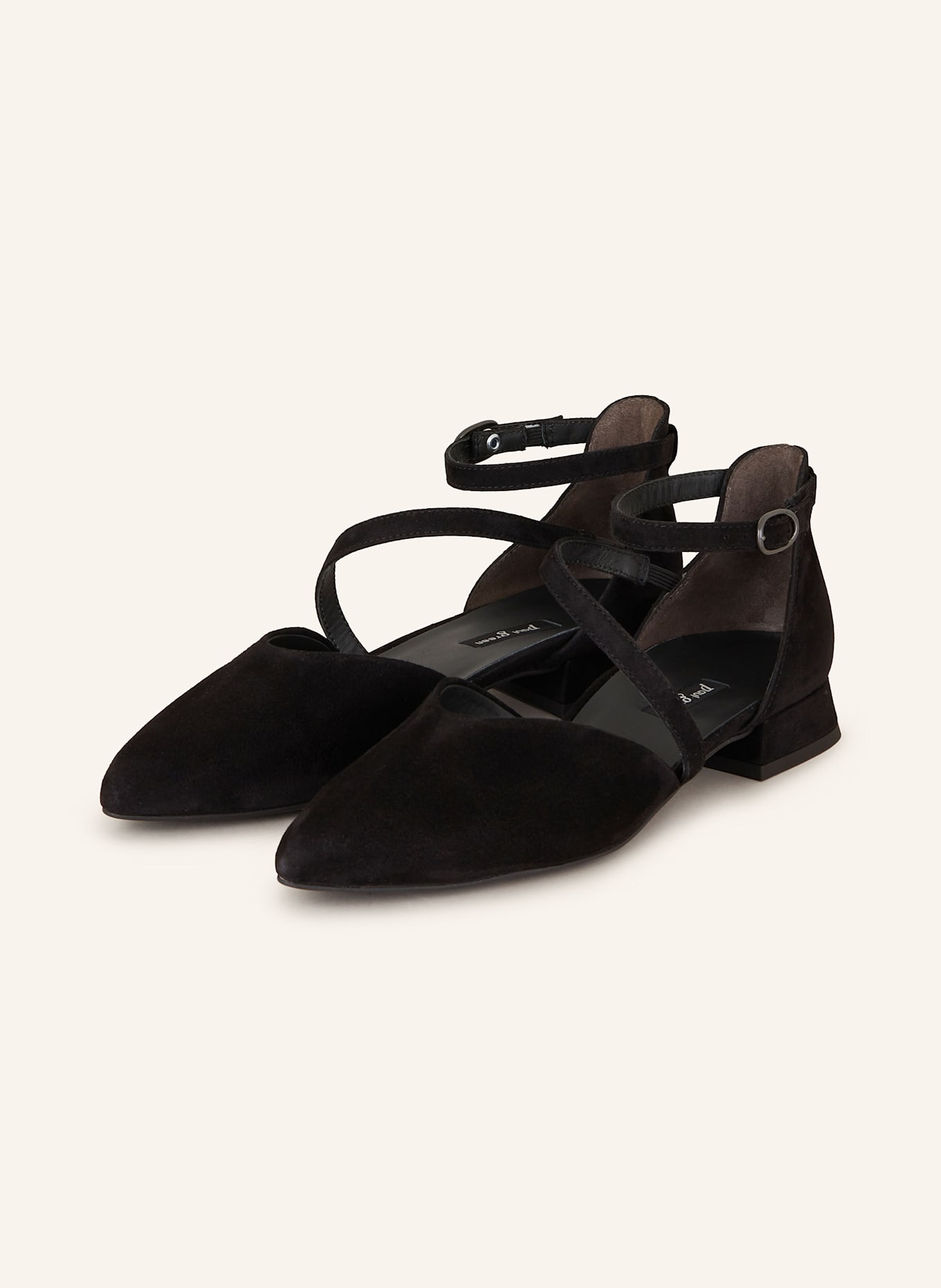 paul green Mary-Jane-Ballerinas: SCHWARZ