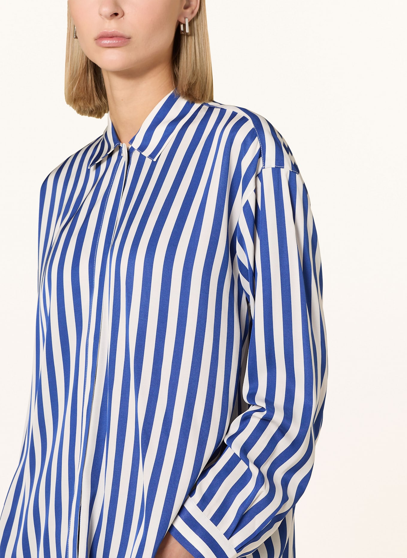 Marc O'Polo Hemdbluse: WEISS / BLAU