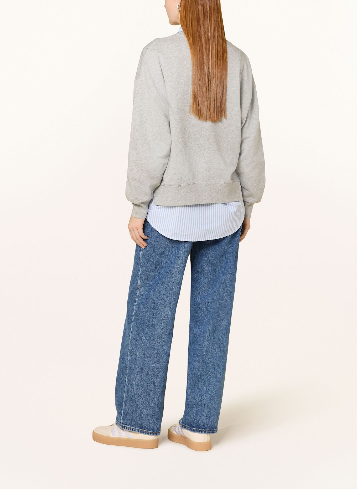Marc O'Polo Flared Jeans: 017 Deep mid blue wash