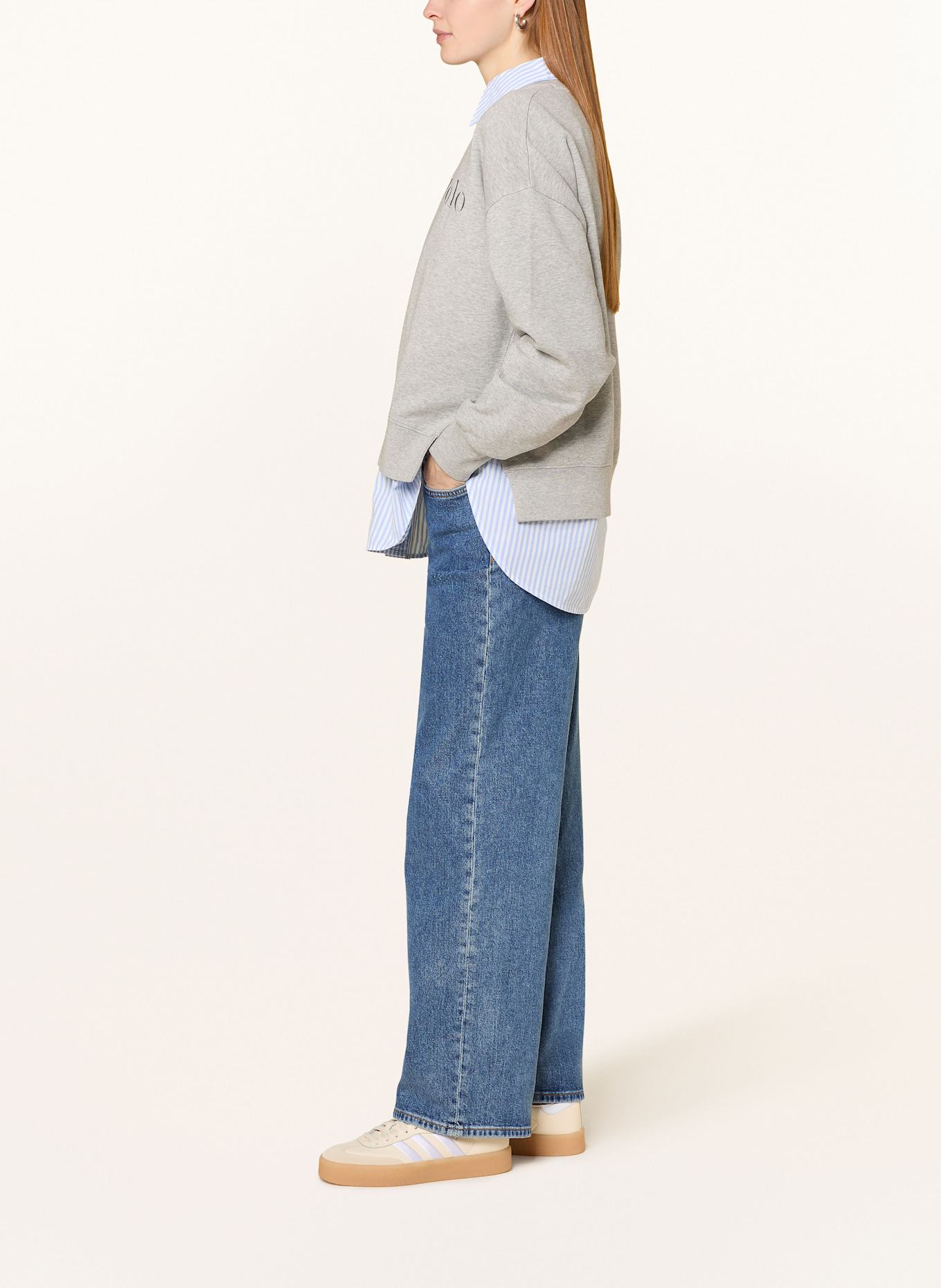 Marc O'Polo Flared Jeans: 017 Deep mid blue wash