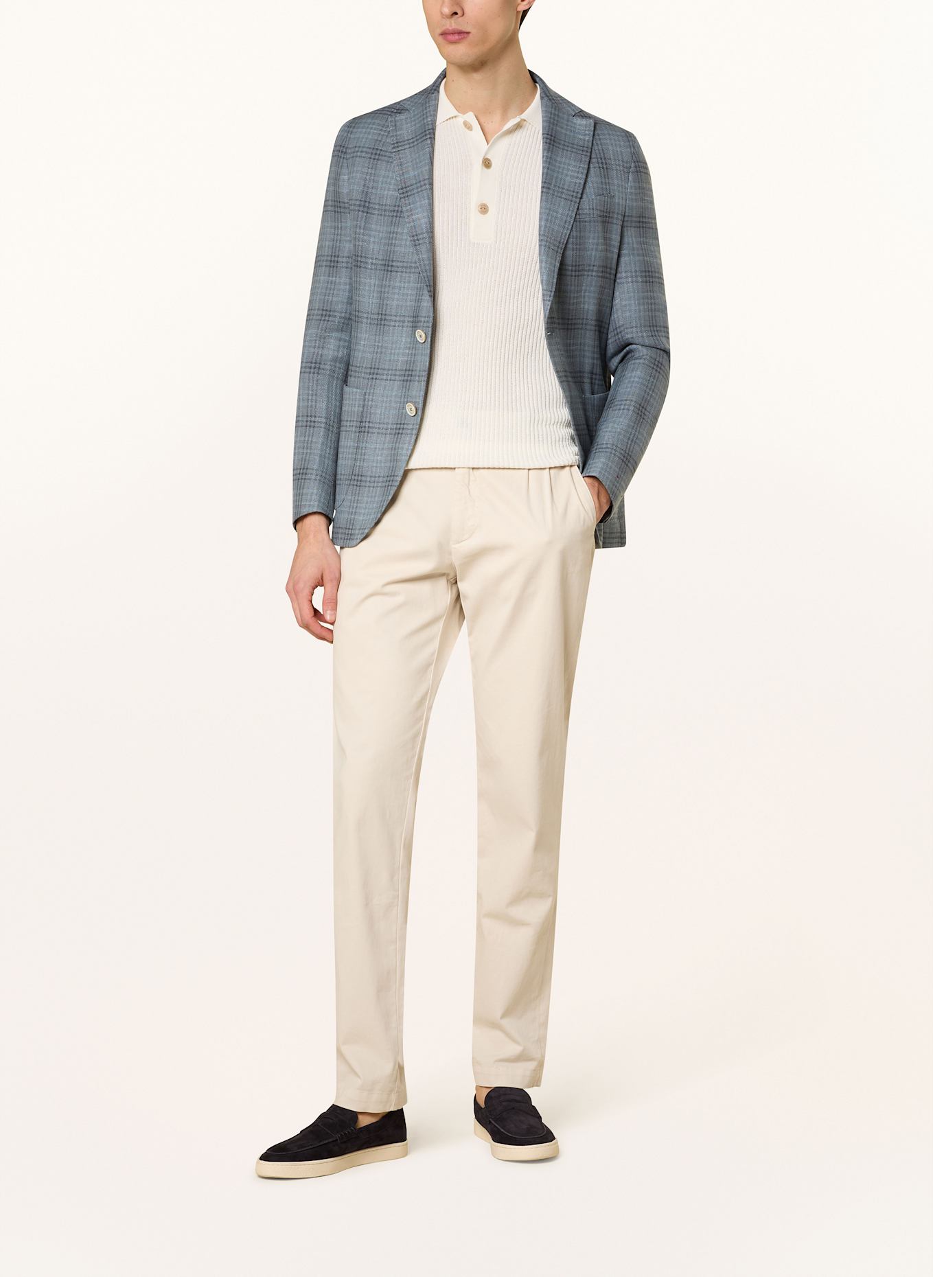 eleventy Marynarka extra slim fit: SZARONIEBIESKI / SZARY / CZIEMNOSZARY