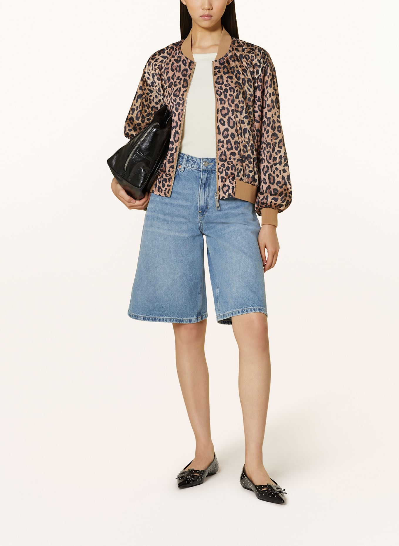 Lala Berlin Blouson JESSA: CREME / BEIGE / SCHWARZ