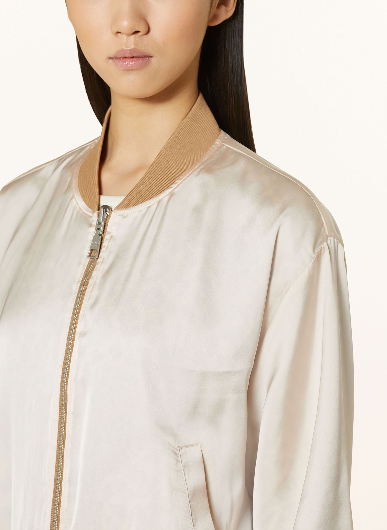 Lala Berlin Blouson JESSA: CREME / BEIGE / SCHWARZ