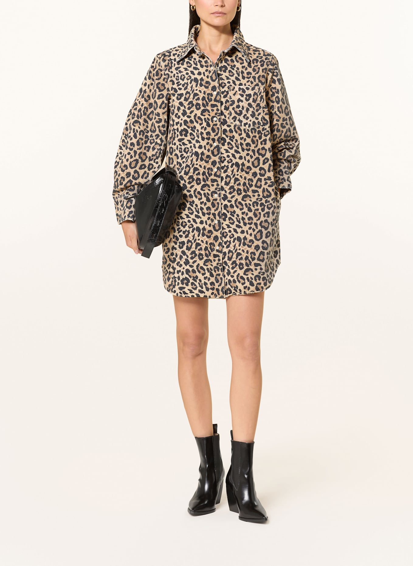 Lala Berlin Jeanskleid DAKOTA: HELLBRAUN / BRAUN / SCHWARZ