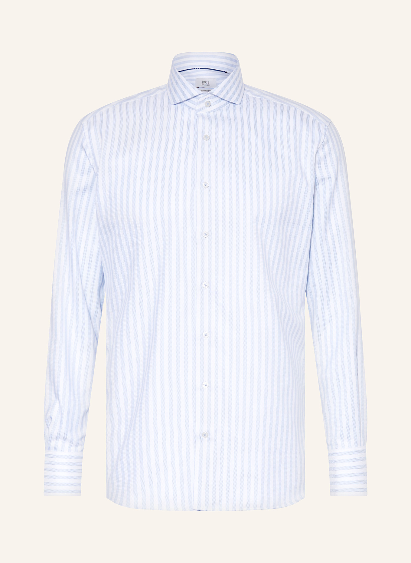 1863 by ETERNA Hemd Modern Fit: HELLBLAU/ WEISS