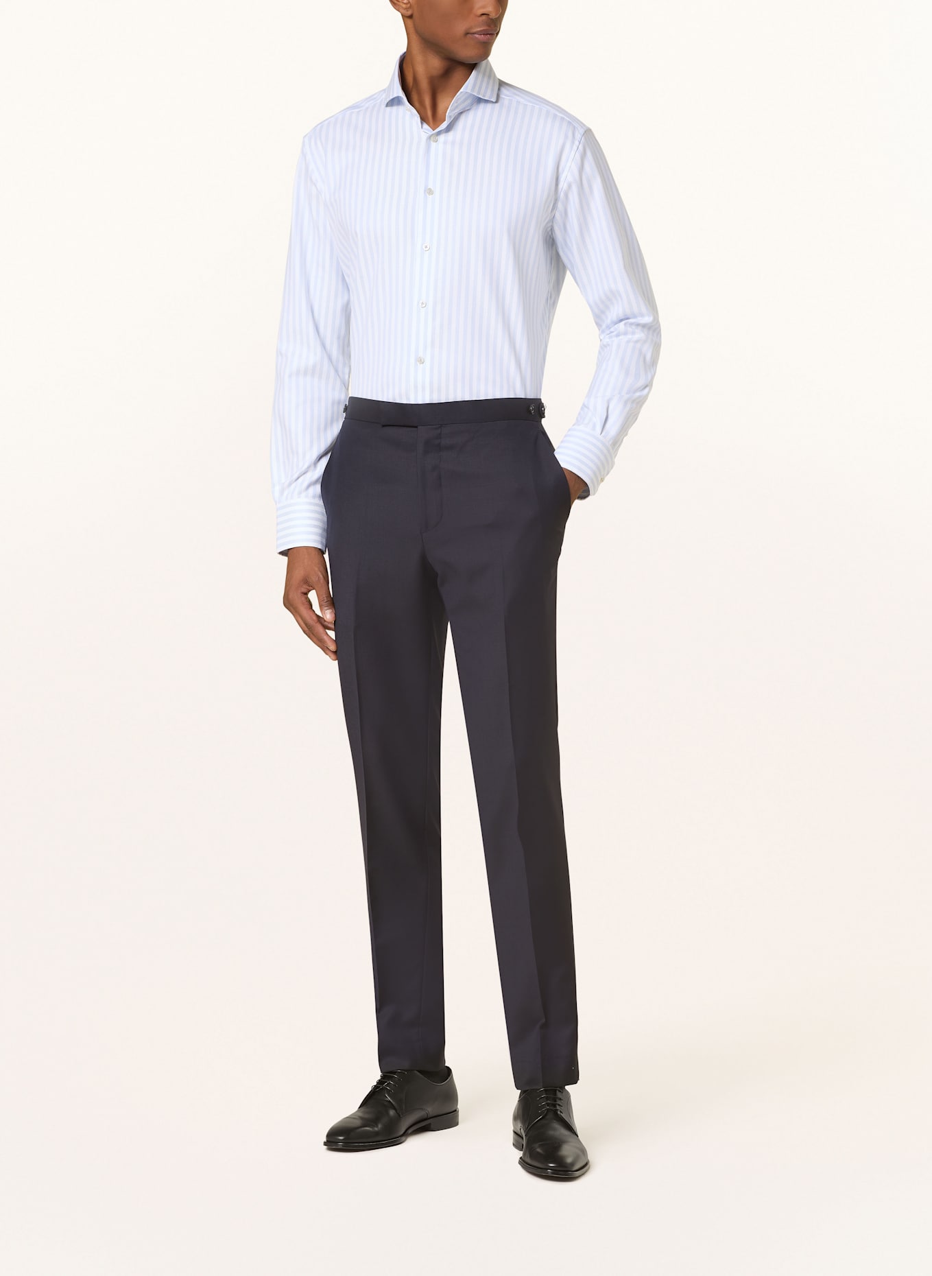 1863 by ETERNA Hemd Modern Fit: HELLBLAU/ WEISS