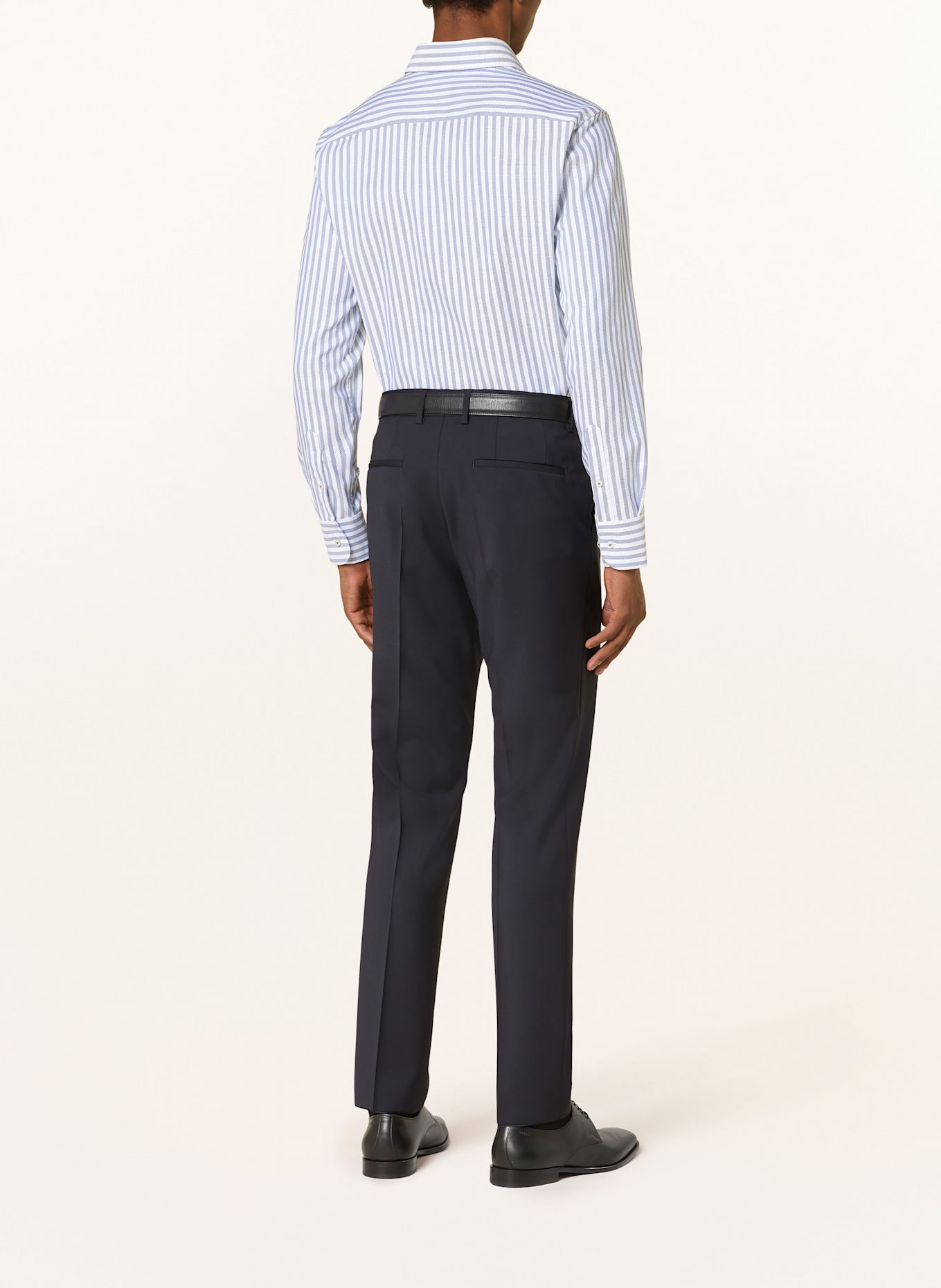 1863 by ETERNA Hemd Slim Fit: WEISS / BLAU