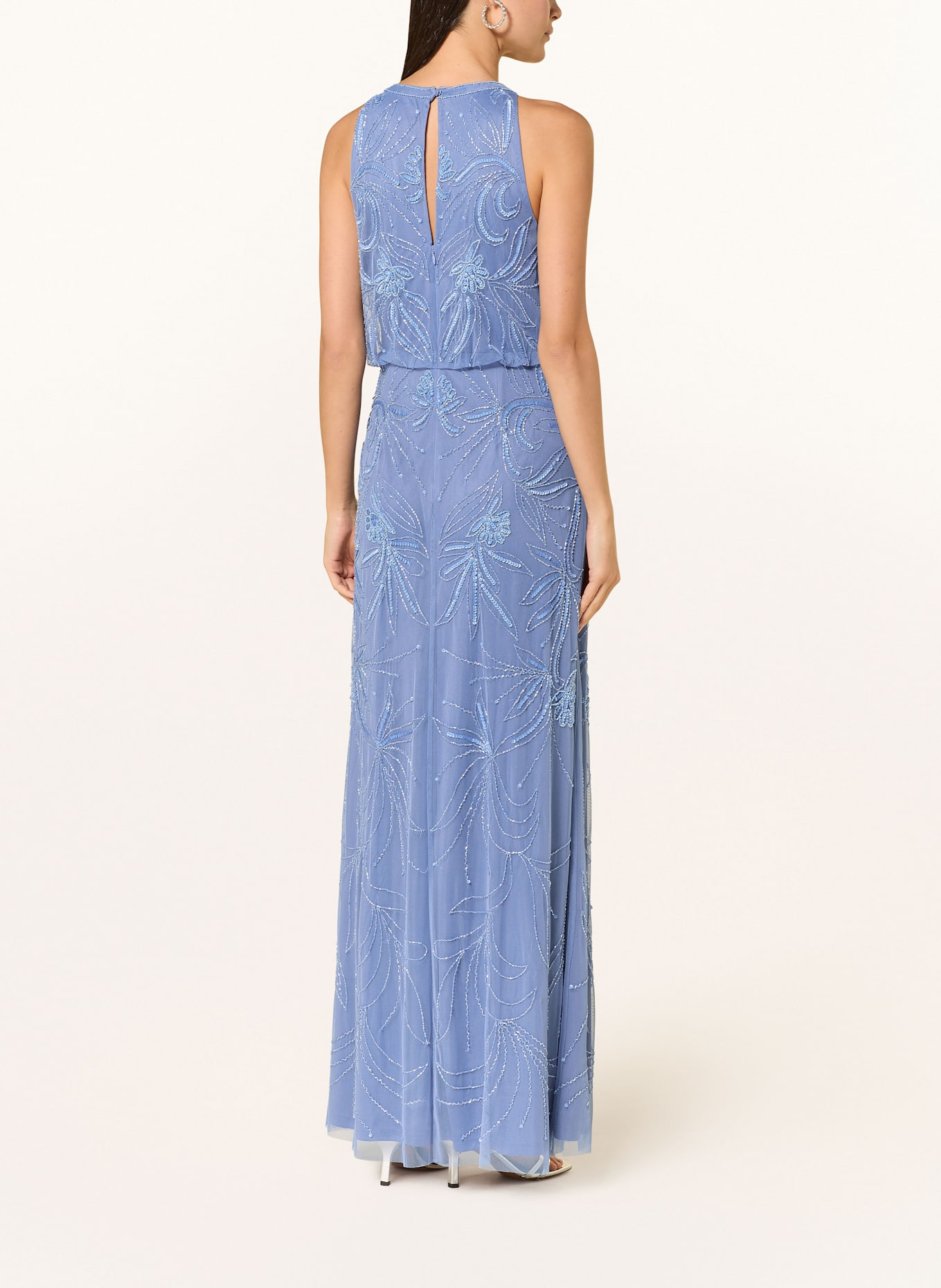 ADRIANNA PAPELL Abendkleid mit Pailletten: BLAU