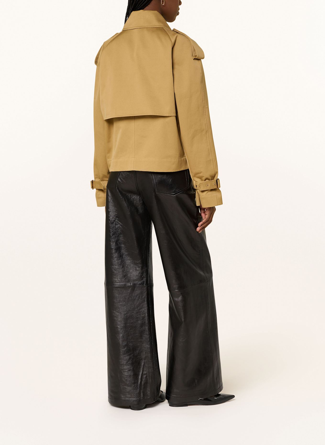 IVY OAK Cropped trench coat JESSICA: CAMEL