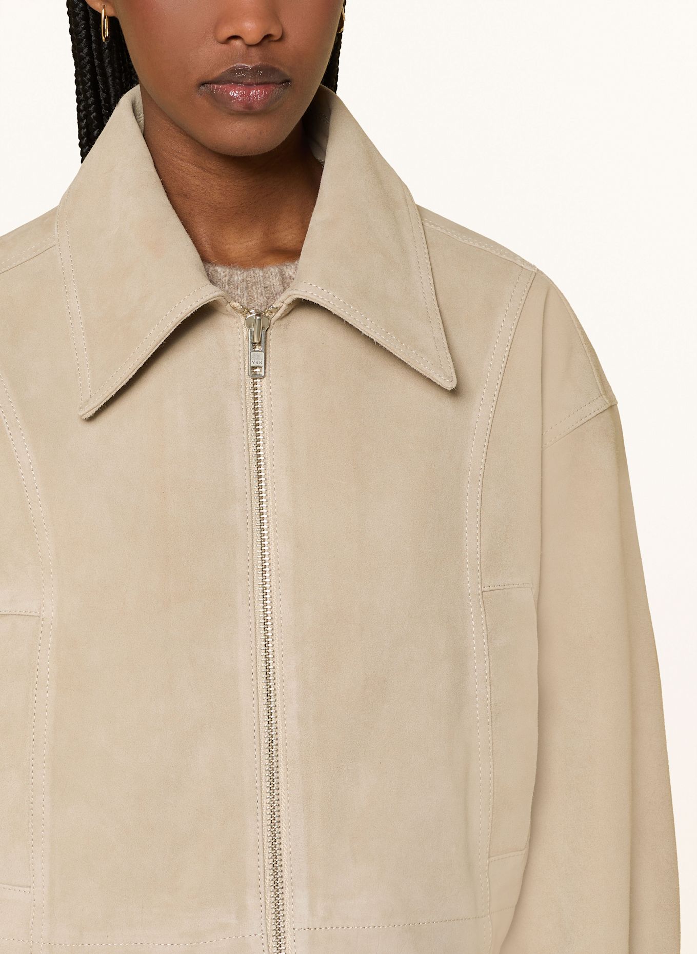IVY OAK Lederjacke LENA, Farbe: TAUPE (Bild 4)