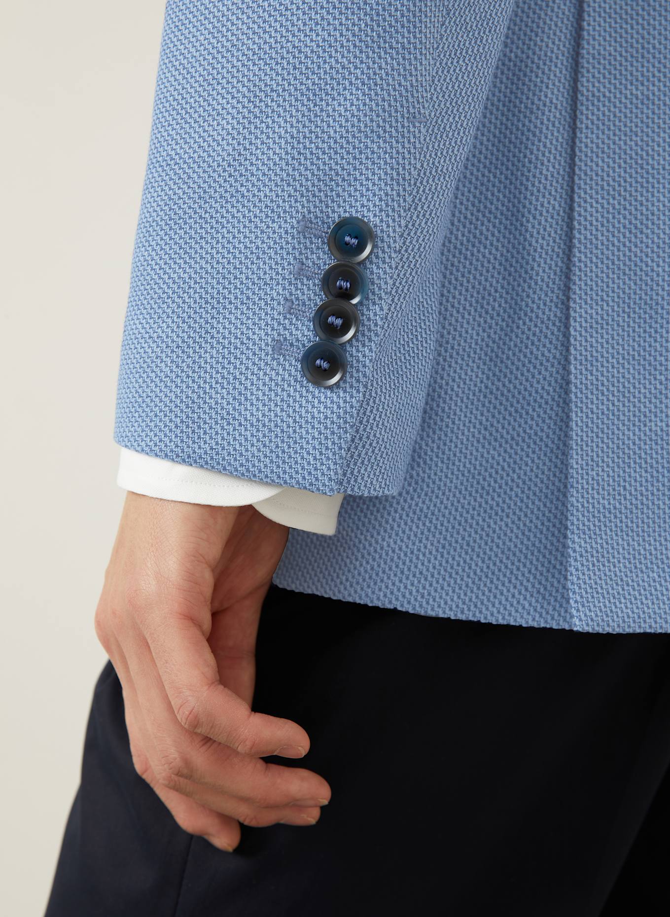 Brioni Tailored Jacket regular fit with silk: BLUE