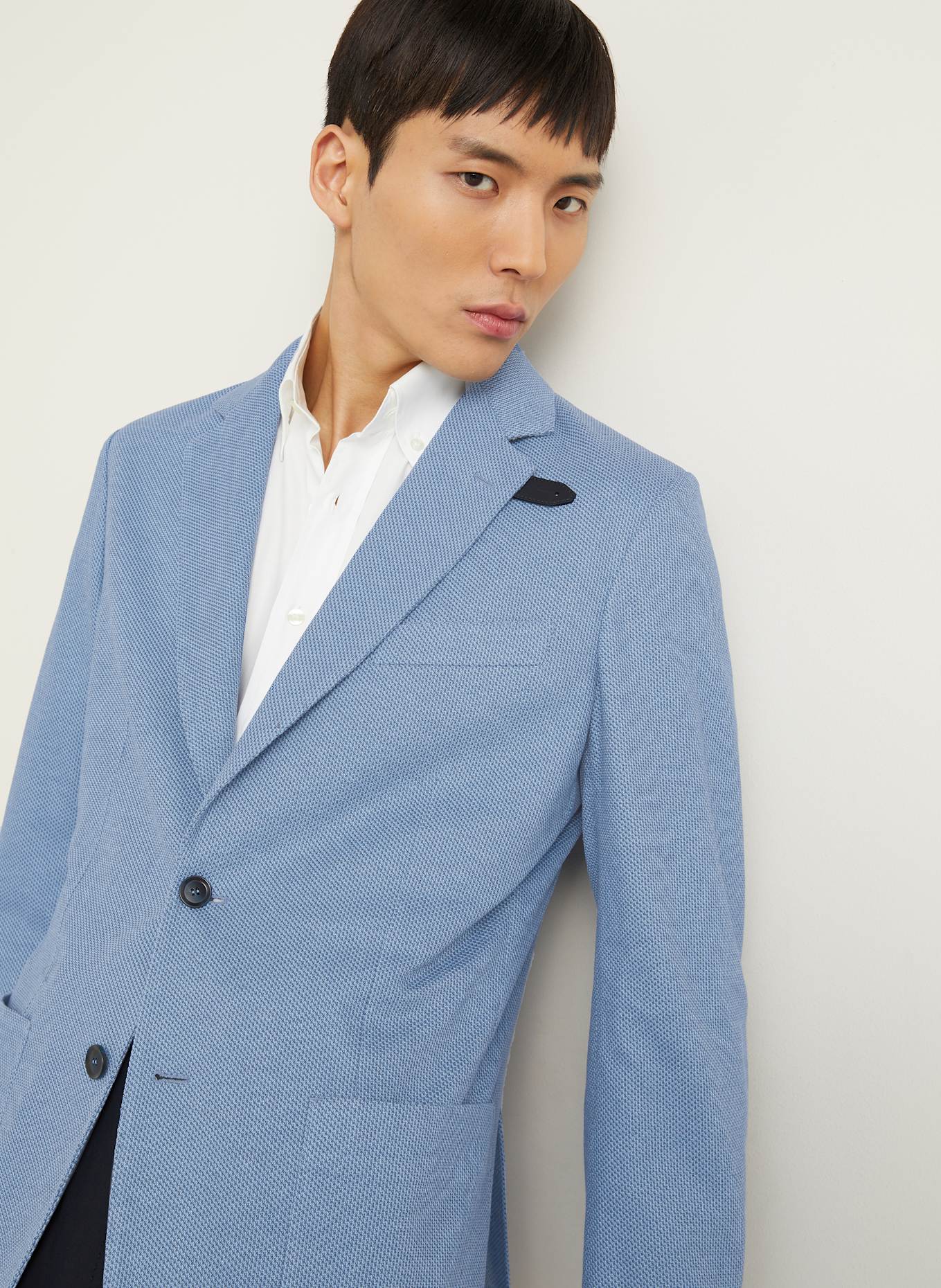 Brioni Tailored Jacket regular fit with silk: BLUE