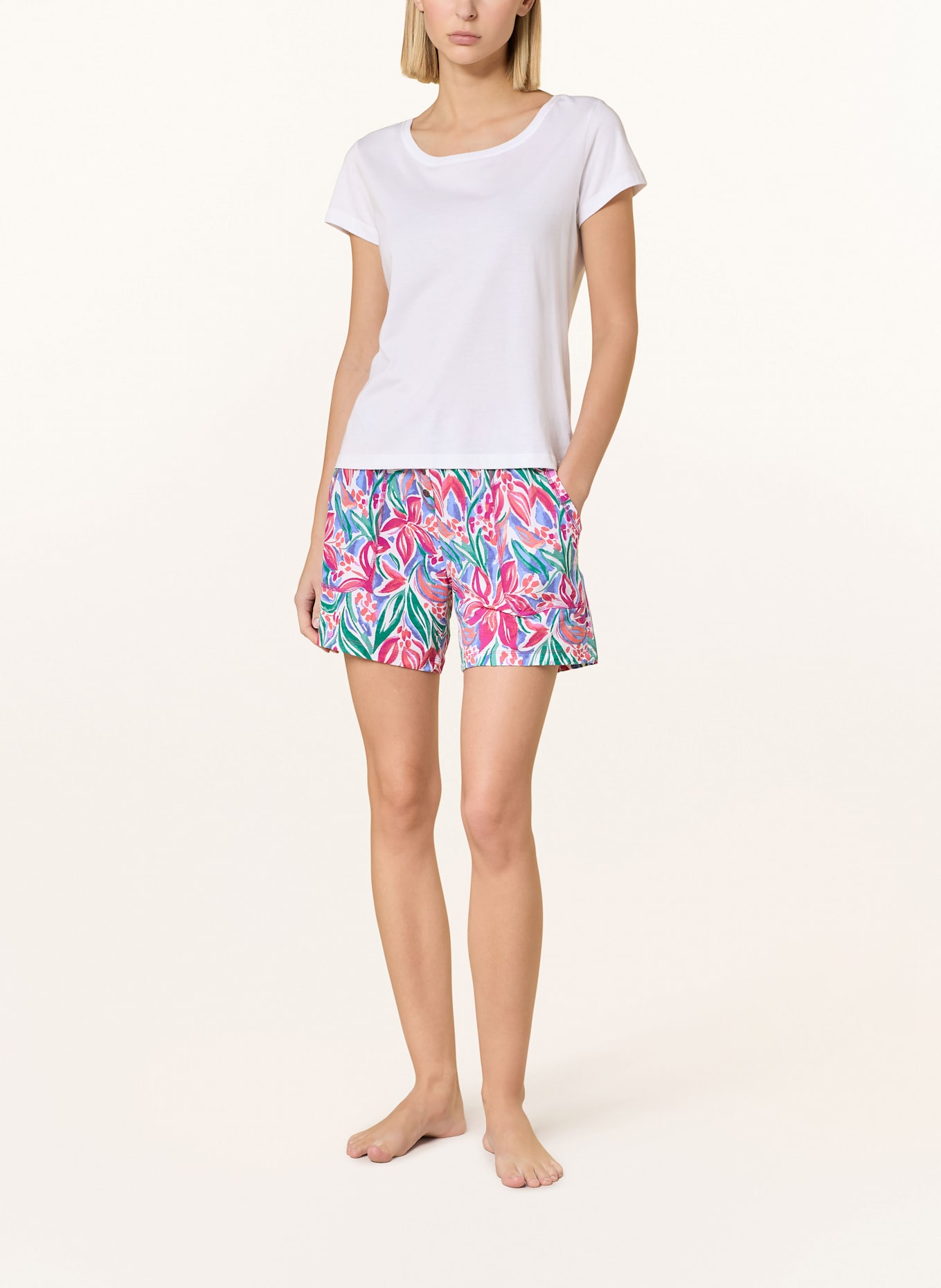 JOCKEY Pyžamové šortky SUPERSOFT LOUNGE: RŮŽOVÁ / ZELENÁ / MODRÁ