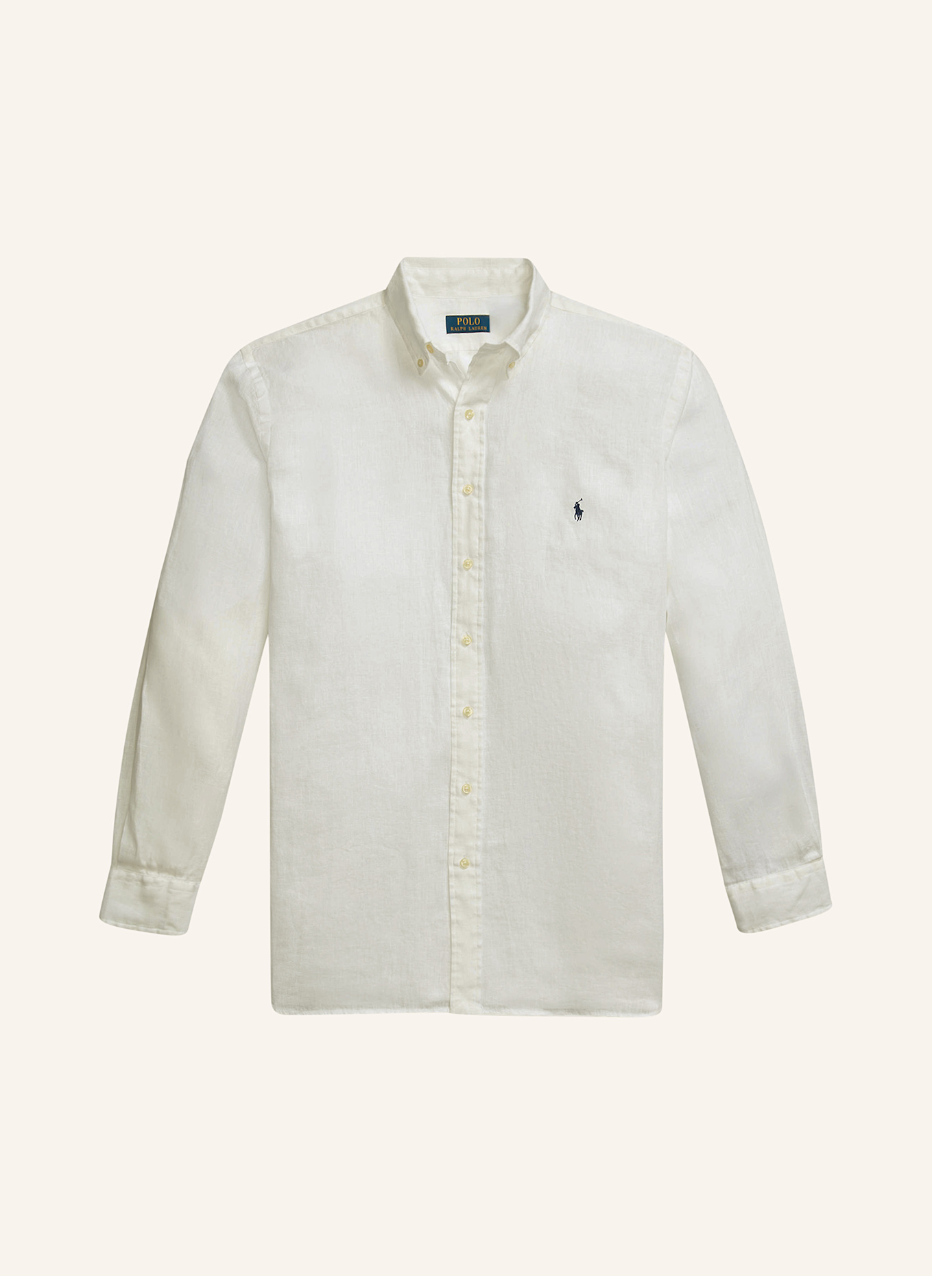 POLO RALPH LAUREN Big & Tall Leinenhemd Comfort Fit: WEISS