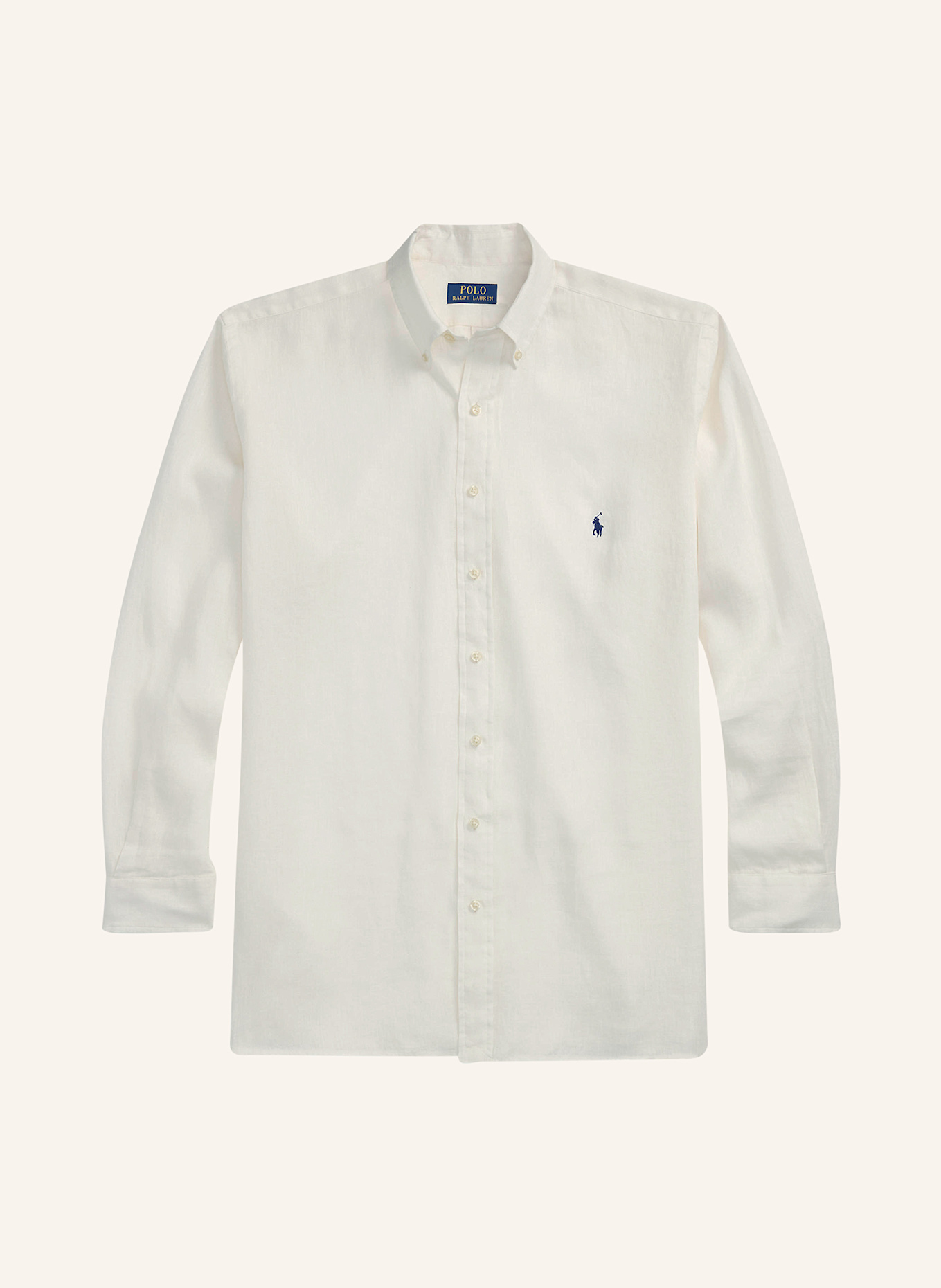 POLO RALPH LAUREN Big & Tall Leinenhemd Comfort Fit: WEISS