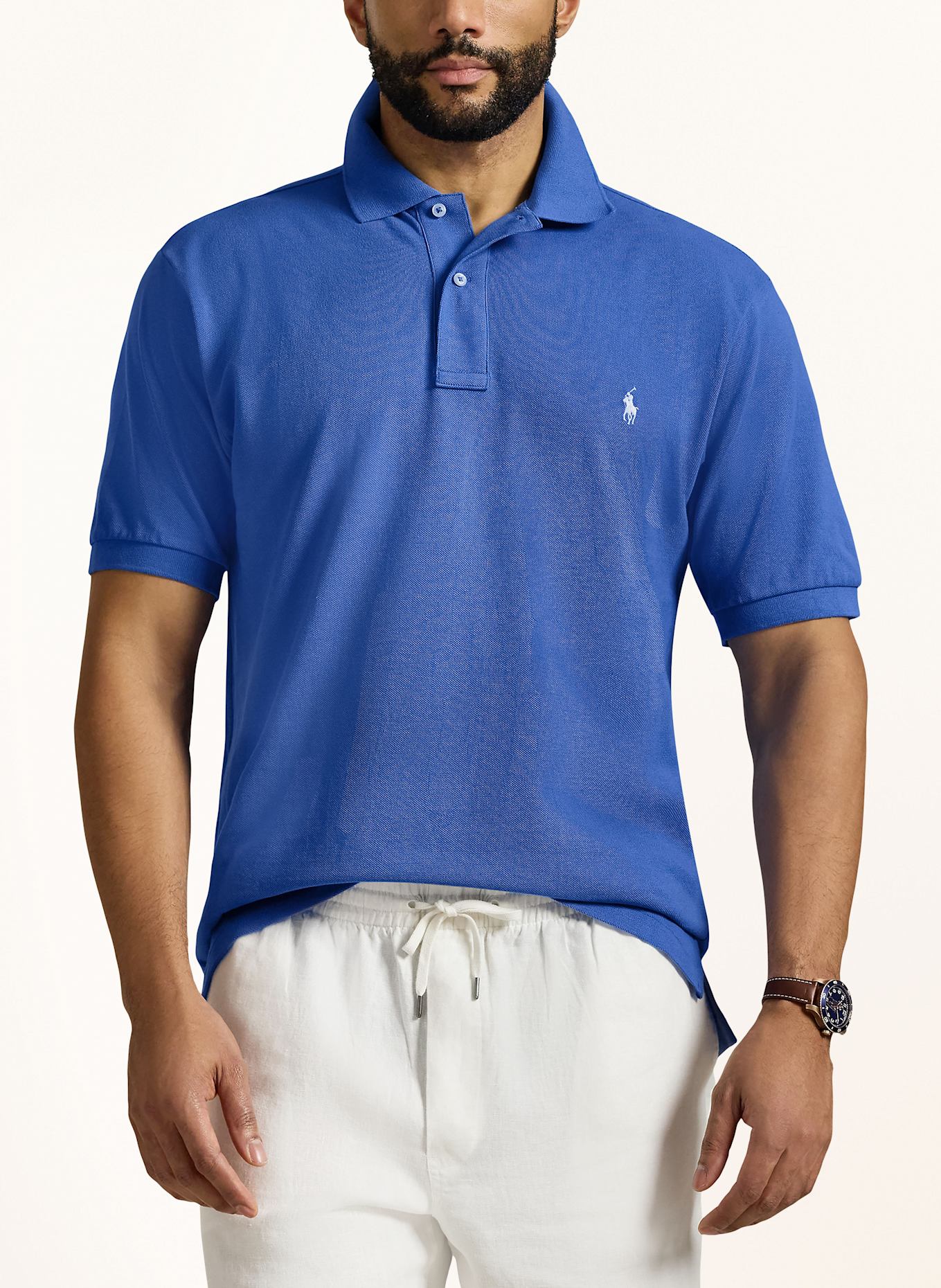 POLO RALPH LAUREN Big & Tall Piqué-Poloshirt: BLAU