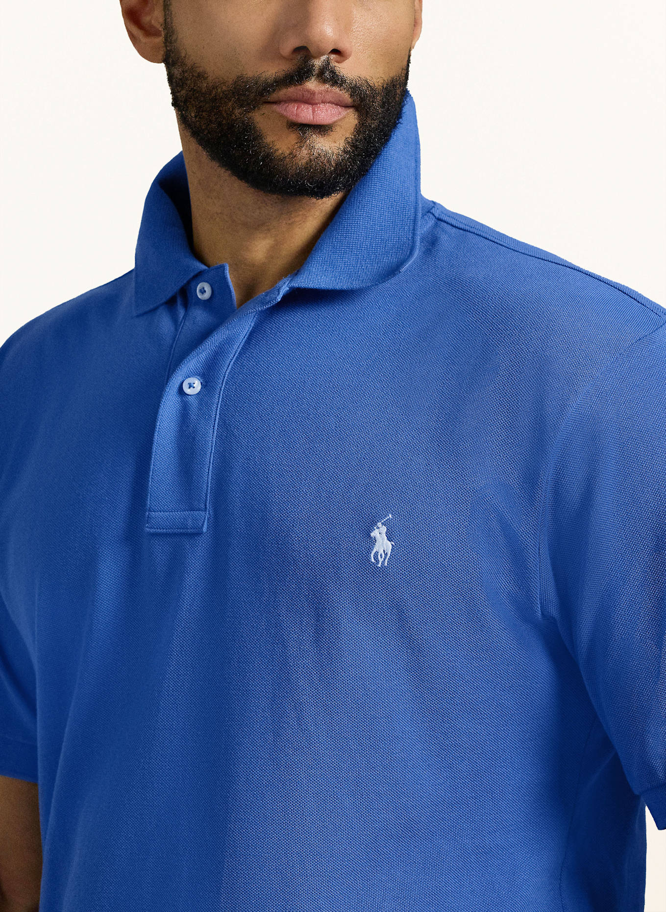 POLO RALPH LAUREN Big & Tall Piqué-Poloshirt: BLAU